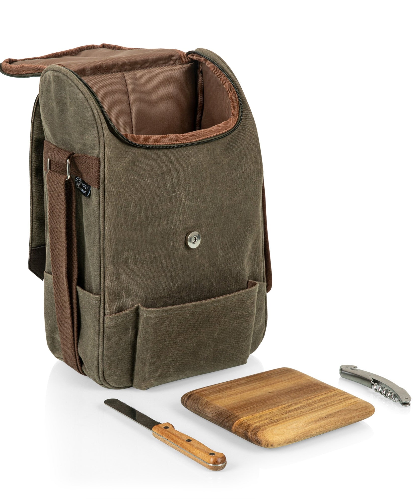 2 Bottle Insulated Wine & Cheese Cooler Tote