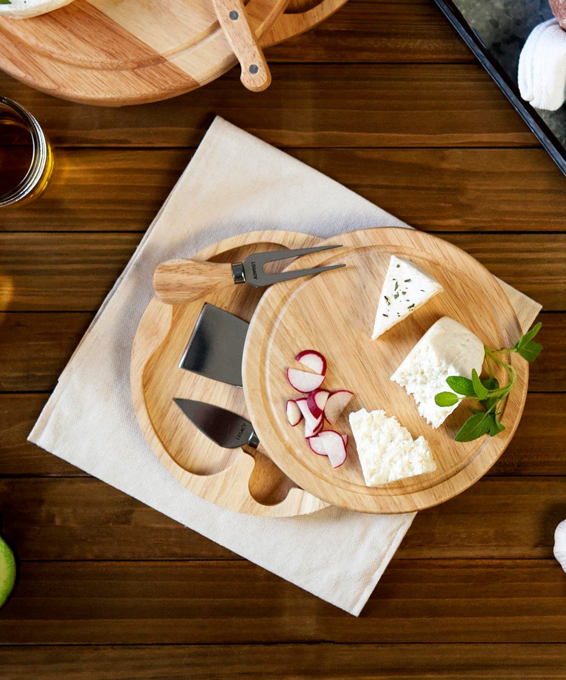 Brie Cheese Cutting Board & Tools Set