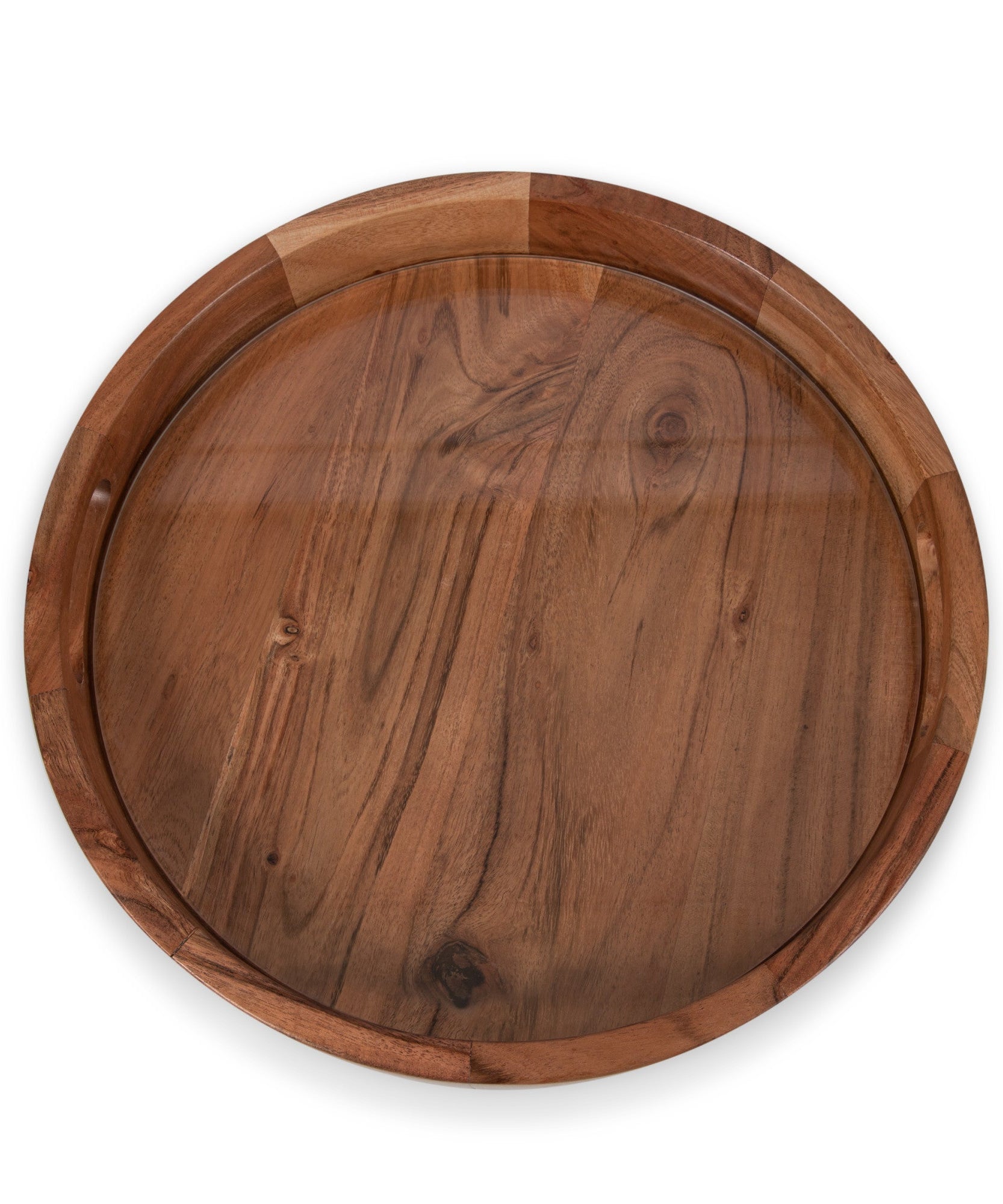Barista Serving Tray with Glass Insert