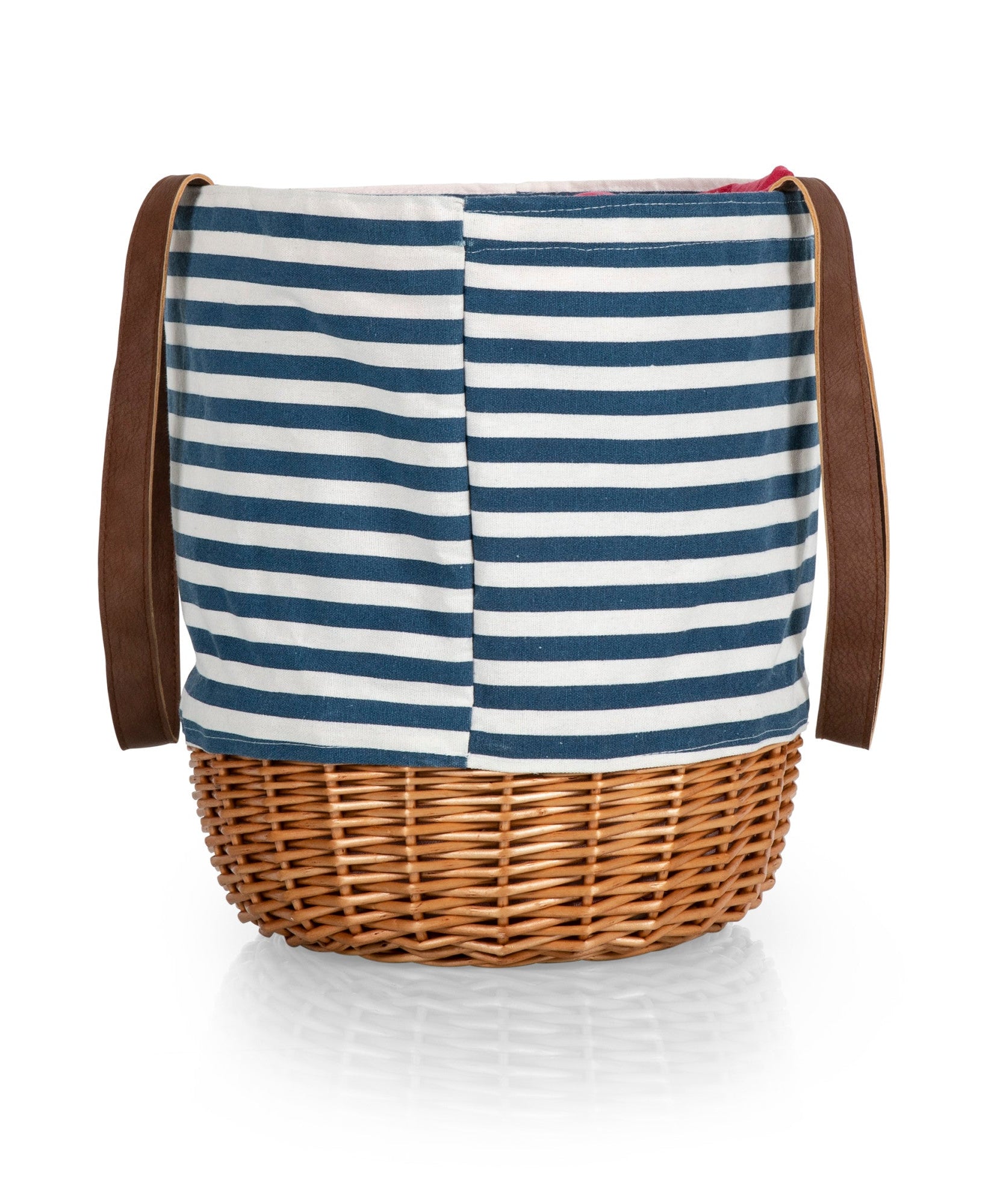 Coronado Canvas and Willow Basket Tote