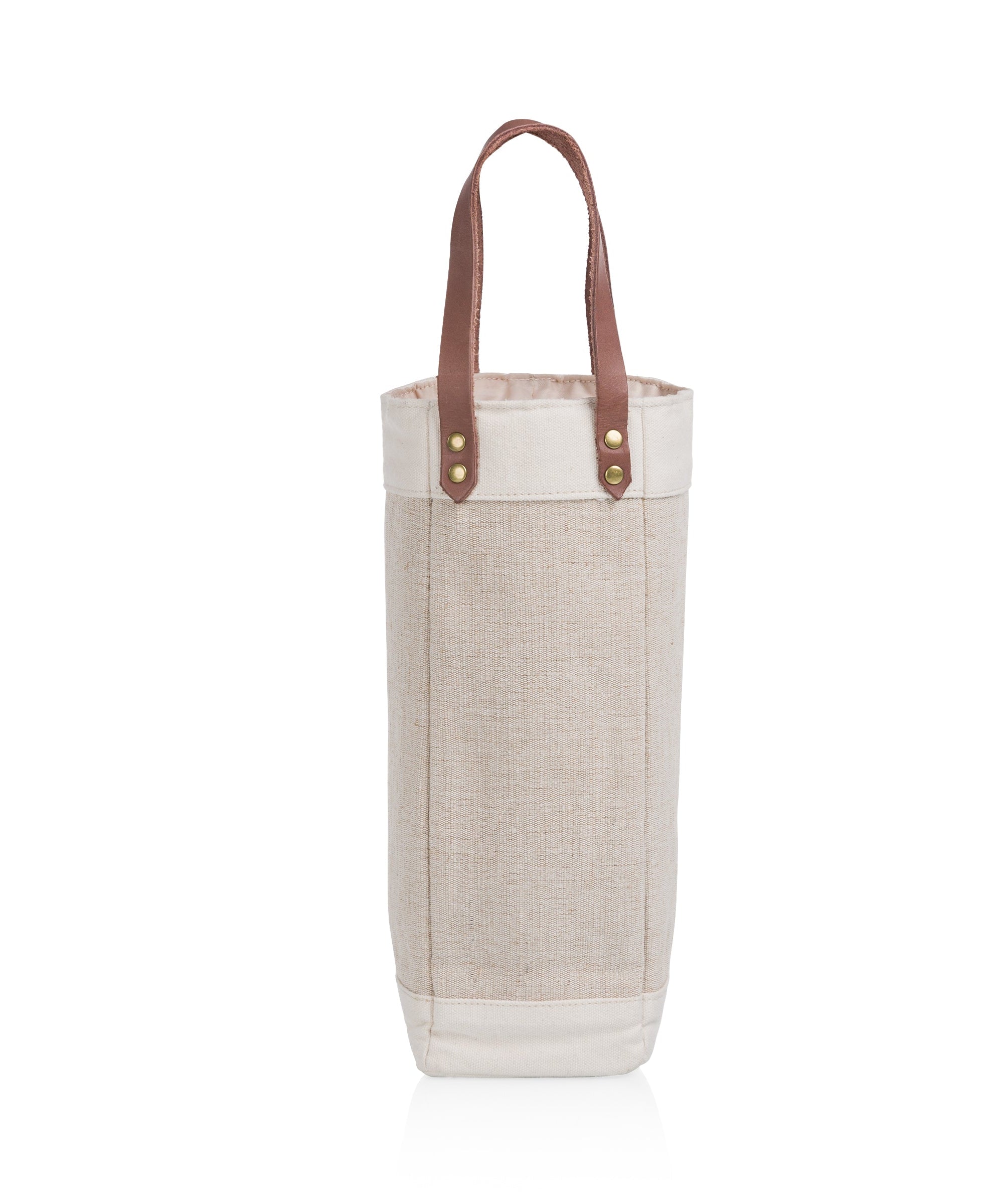 Pinot Jute Single Bottle Insulated Wine Bag