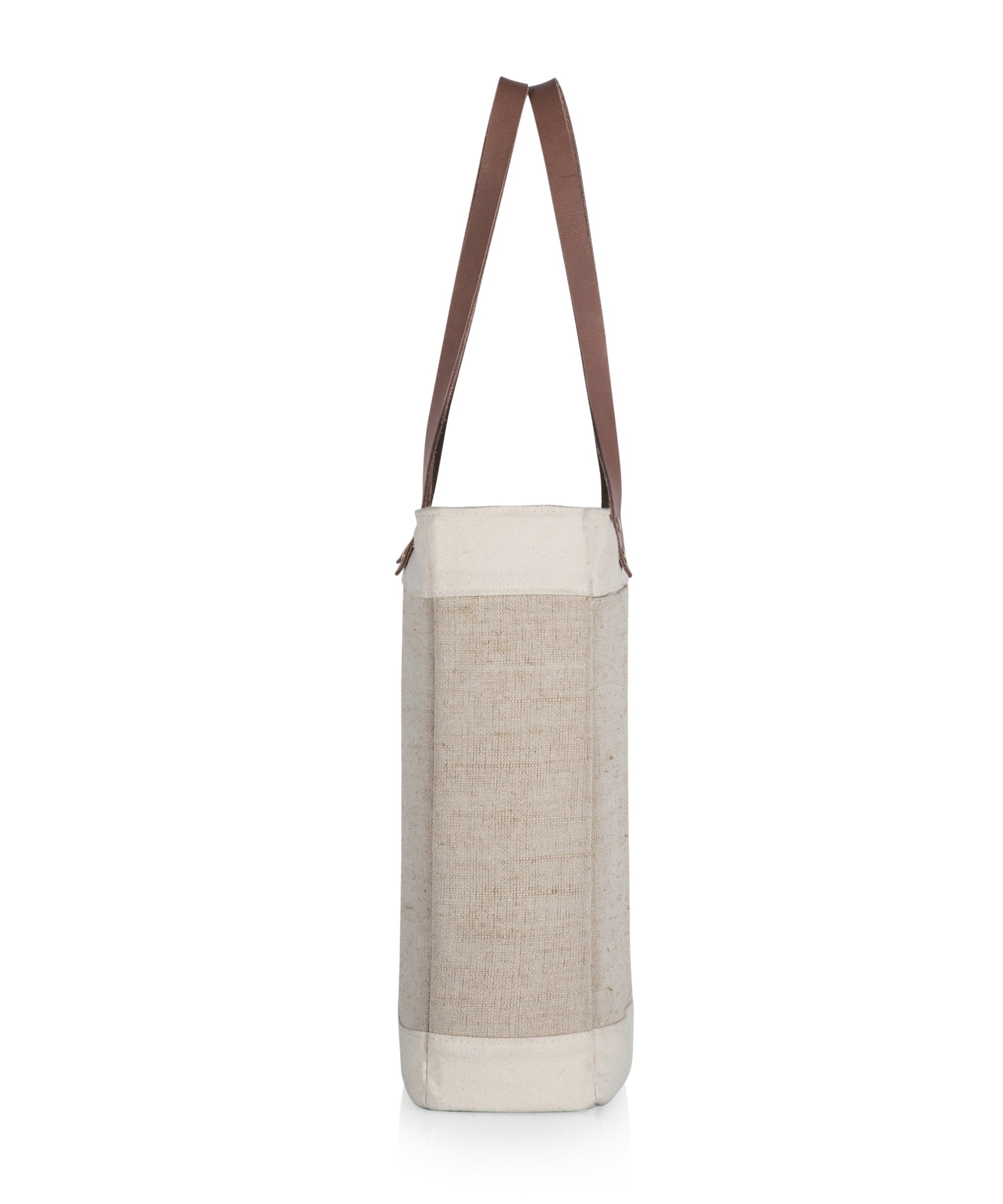 Pinot Jute 3 Bottle Insulated Wine Bag