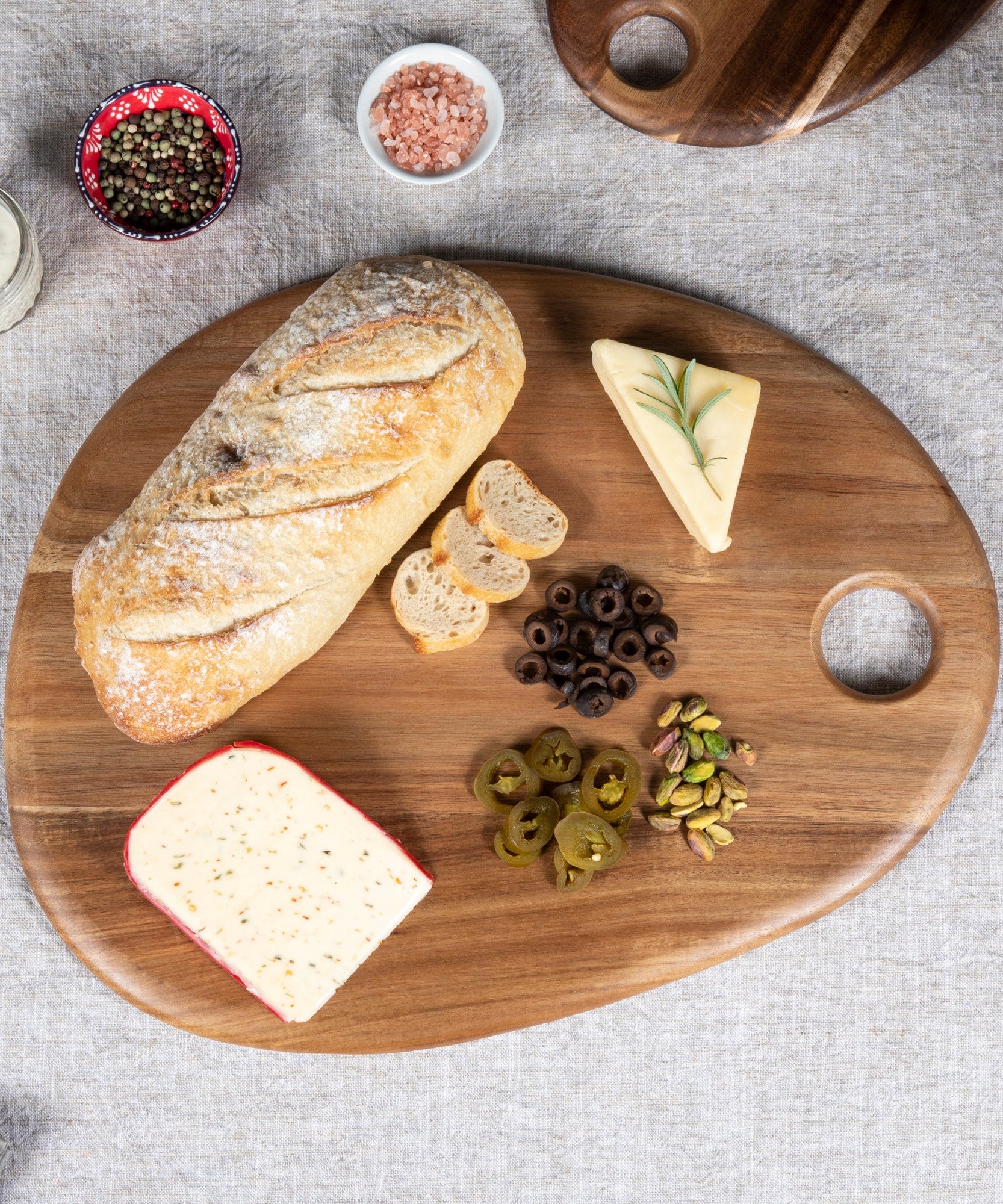 Pebble Shaped Acacia Serving Board 18" x 15"