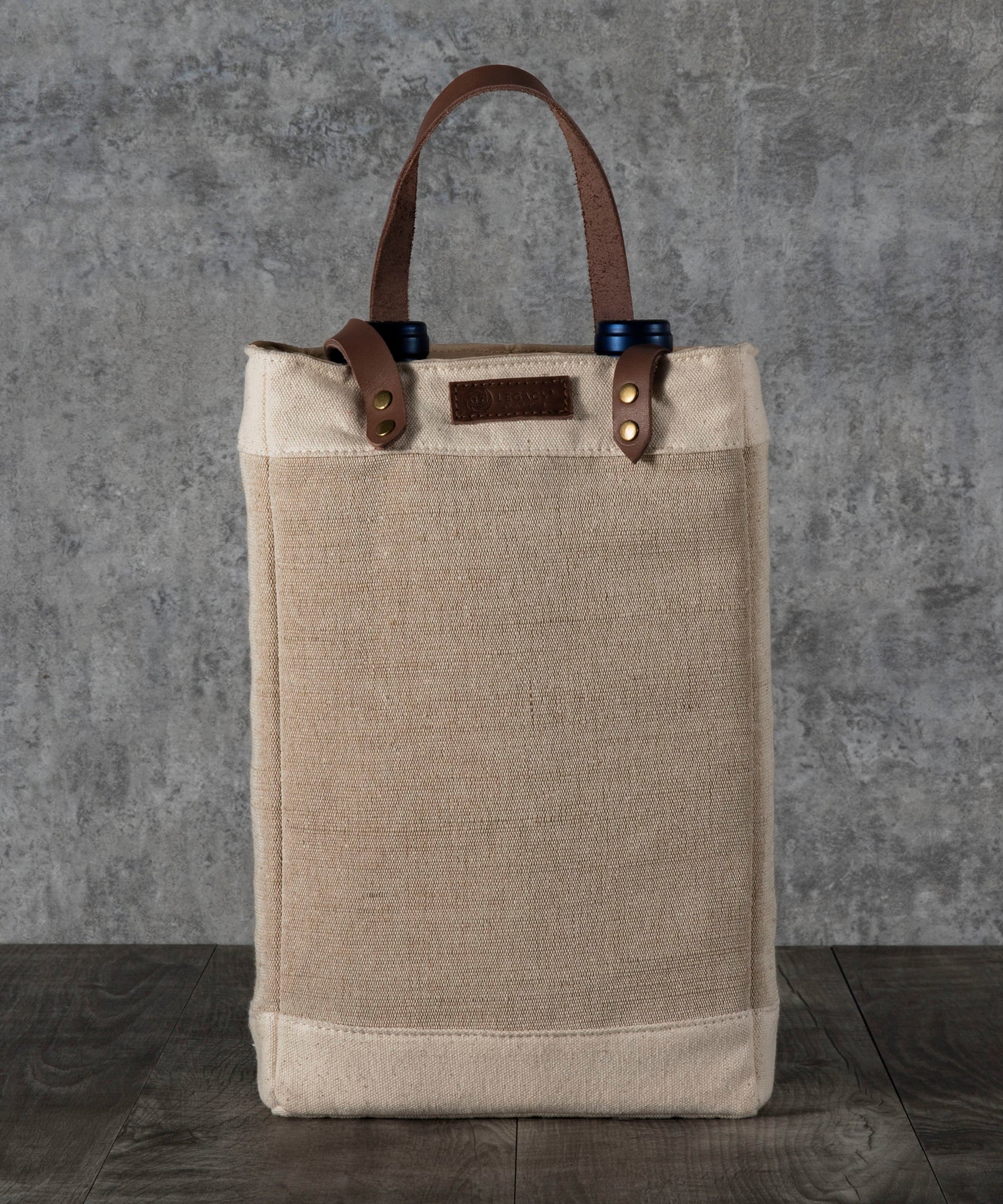 Pinot Jute 2 Bottle Insulated Wine Bag