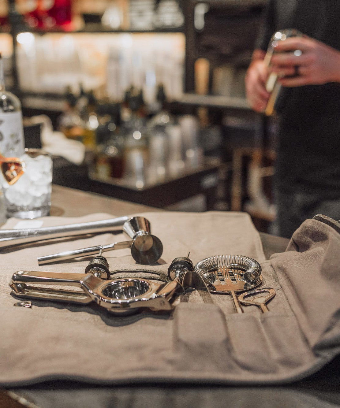 Barkeep Bar Tool Roll Up Kit