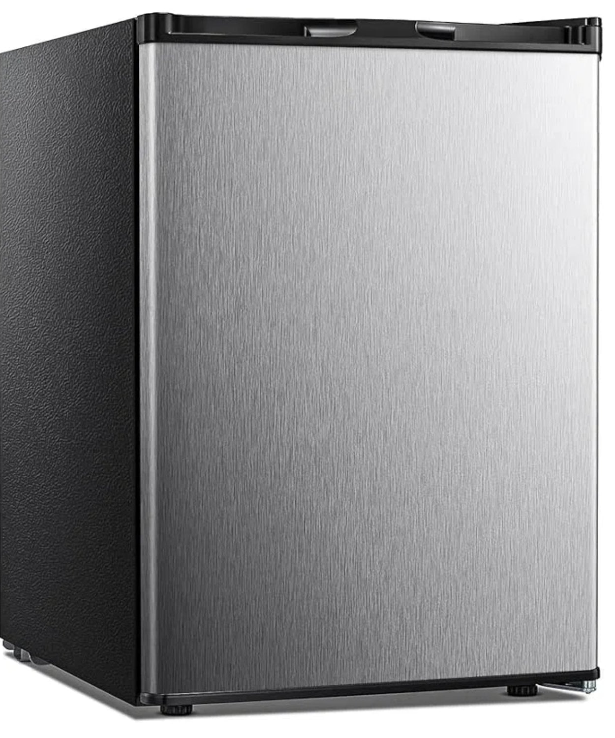 Free Standing Upright Freezer with Removable Shelf, Adjustable Thermostat, Compact Reversible Single Door Vertical Freezers