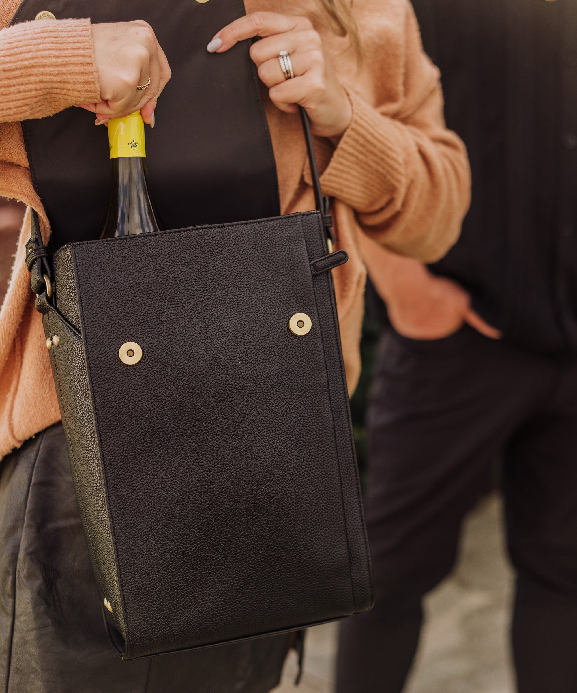 Barossa Two Bottle Leatherette Wine Tote