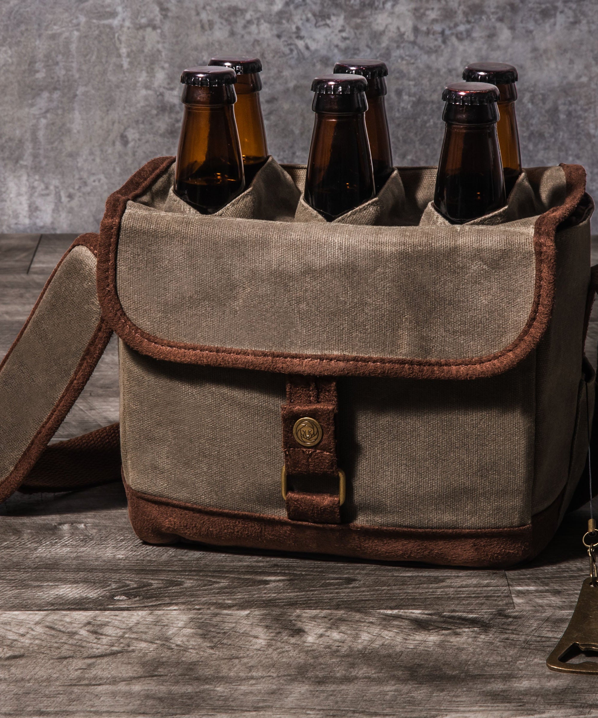 Beer Caddy Cooler Tote with Opener