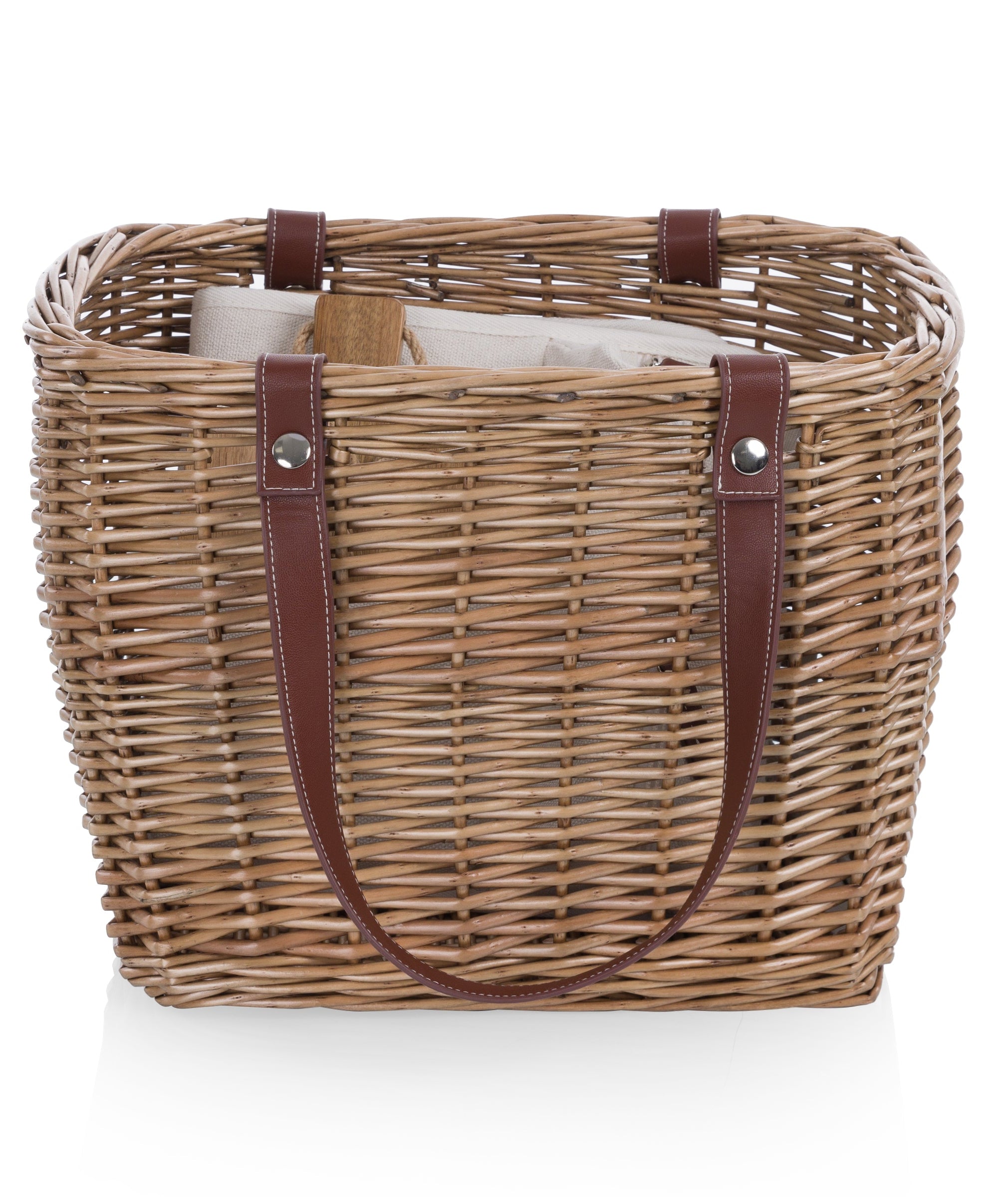 Terrabella Earth Friendly Handwoven Picnic Basket Set for 2