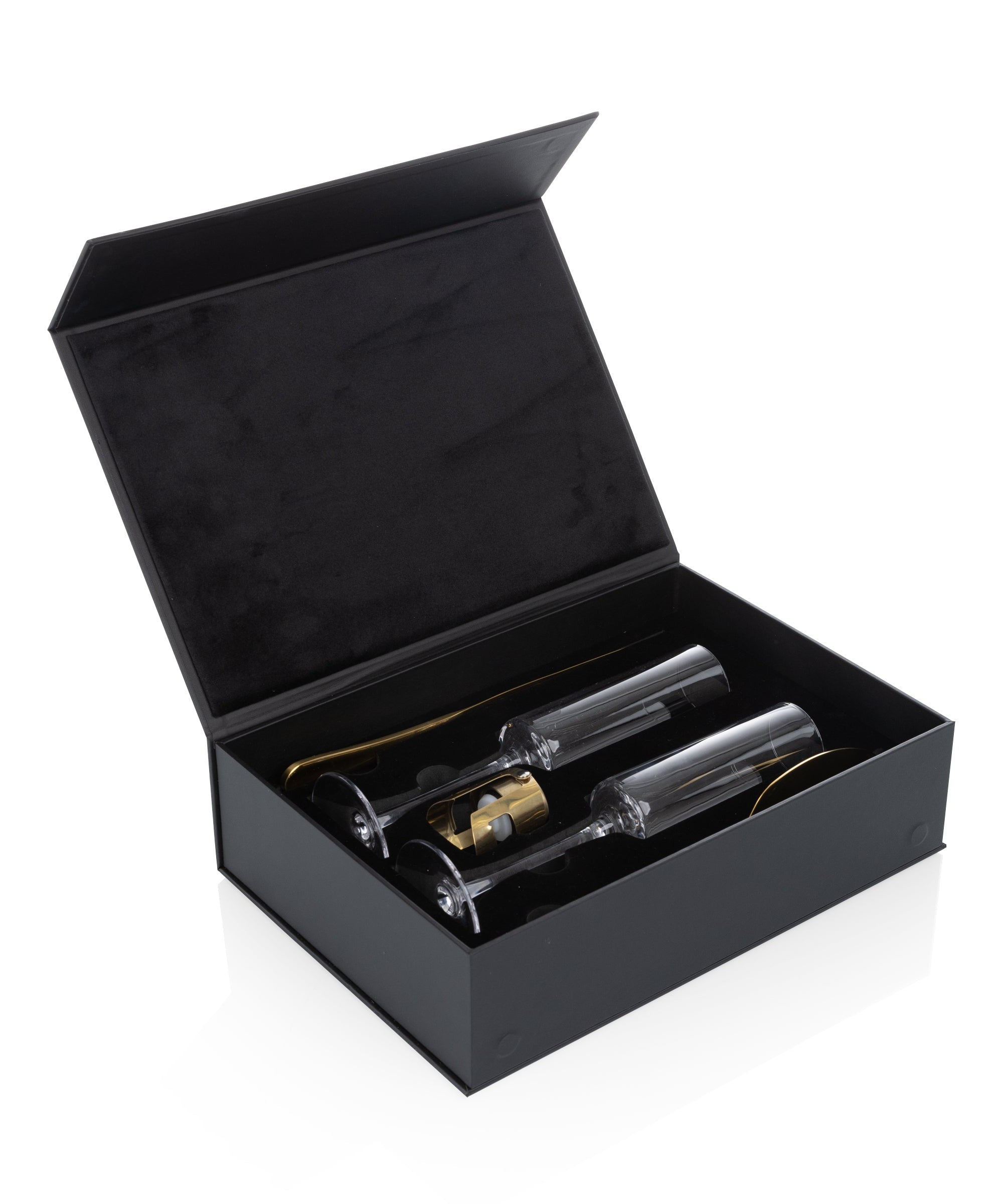 Arbane Champagne Glass Set with Cake Knife