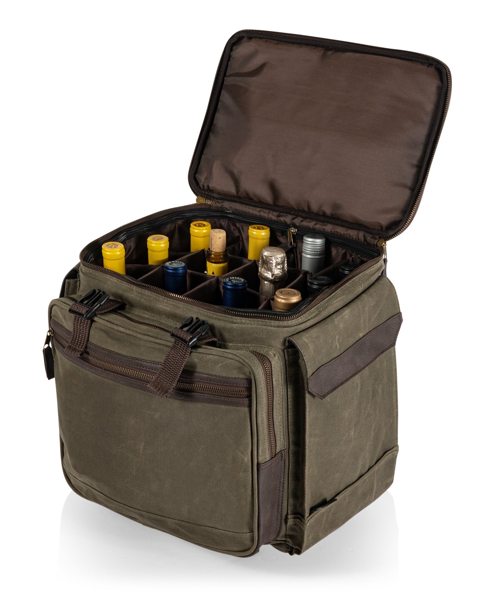 Somm 12 Bottle Insulated Wine Bag with Rolling Cart