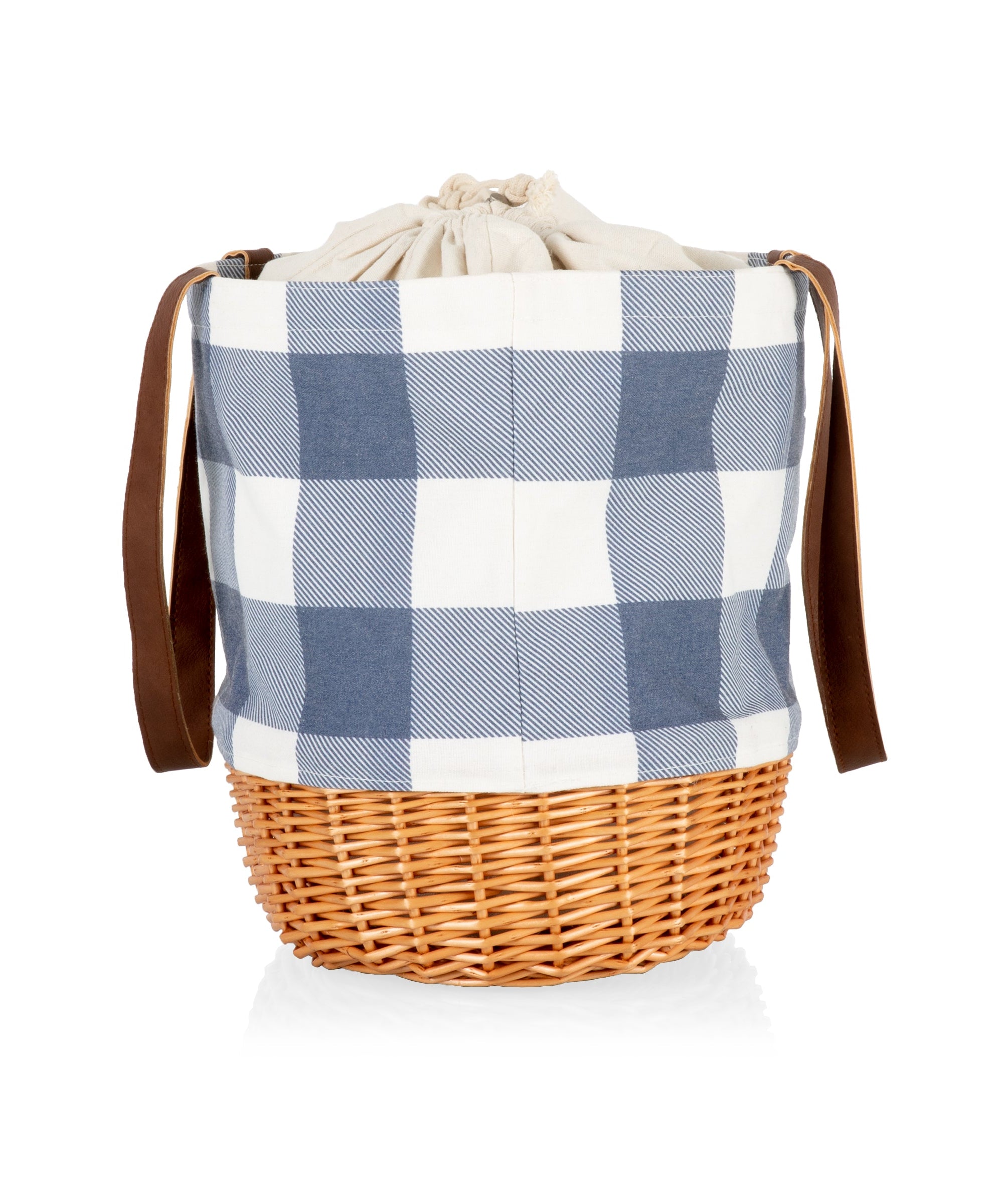 Coronado Canvas and Willow Basket Tote