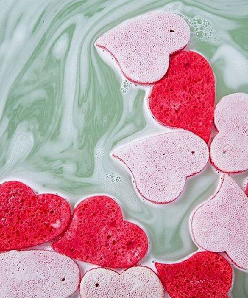 You Have My Heart on a String: Boxed Heart Shaped Sponge