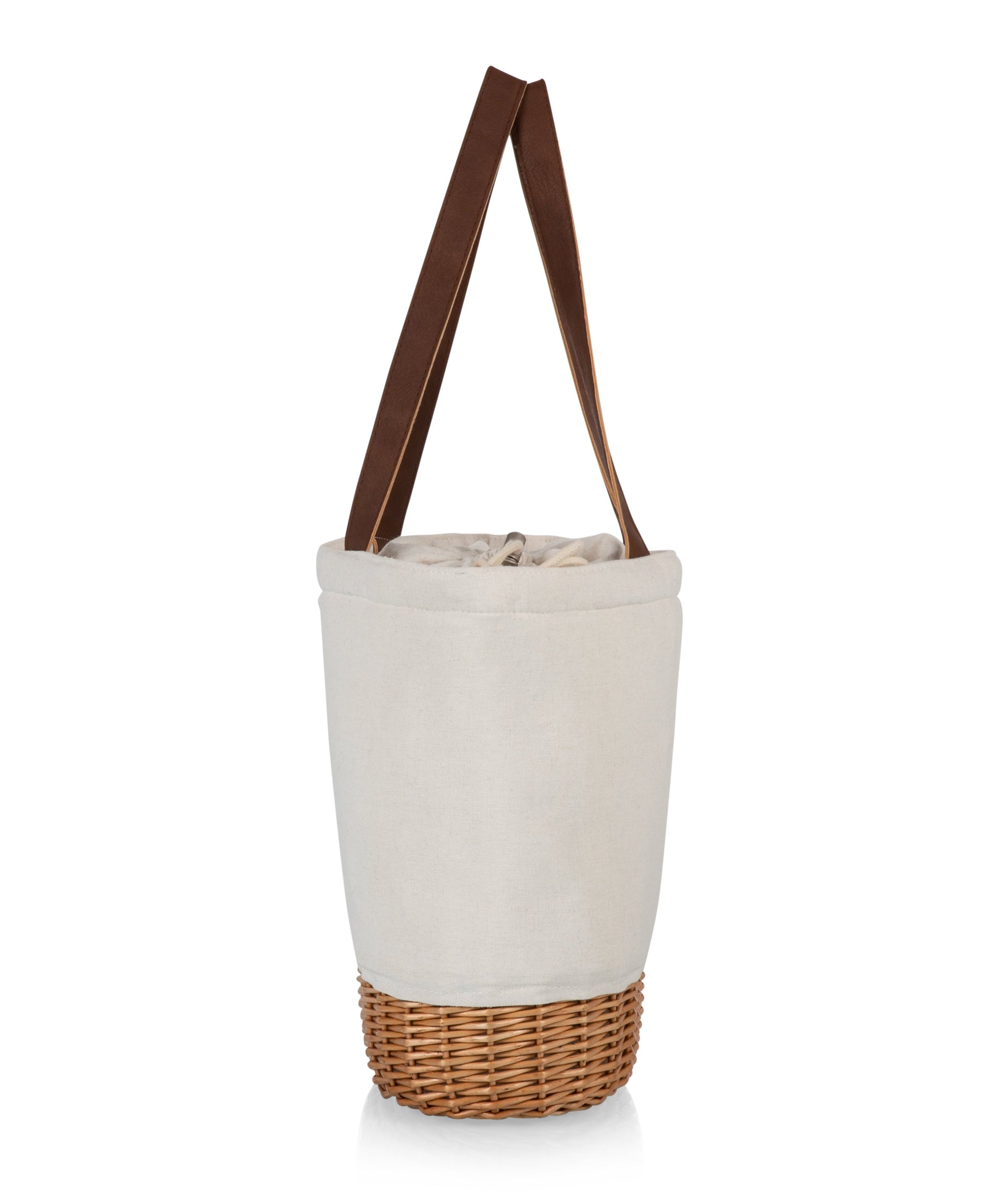 Pico Willow and Canvas Lunch Basket