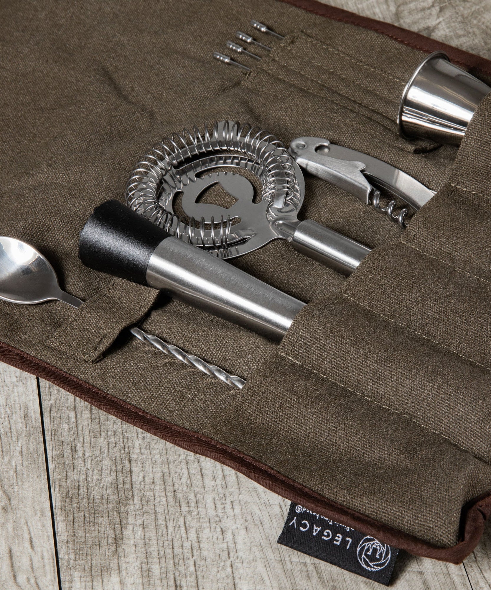10-Piece Bar Tool Roll Up Kit