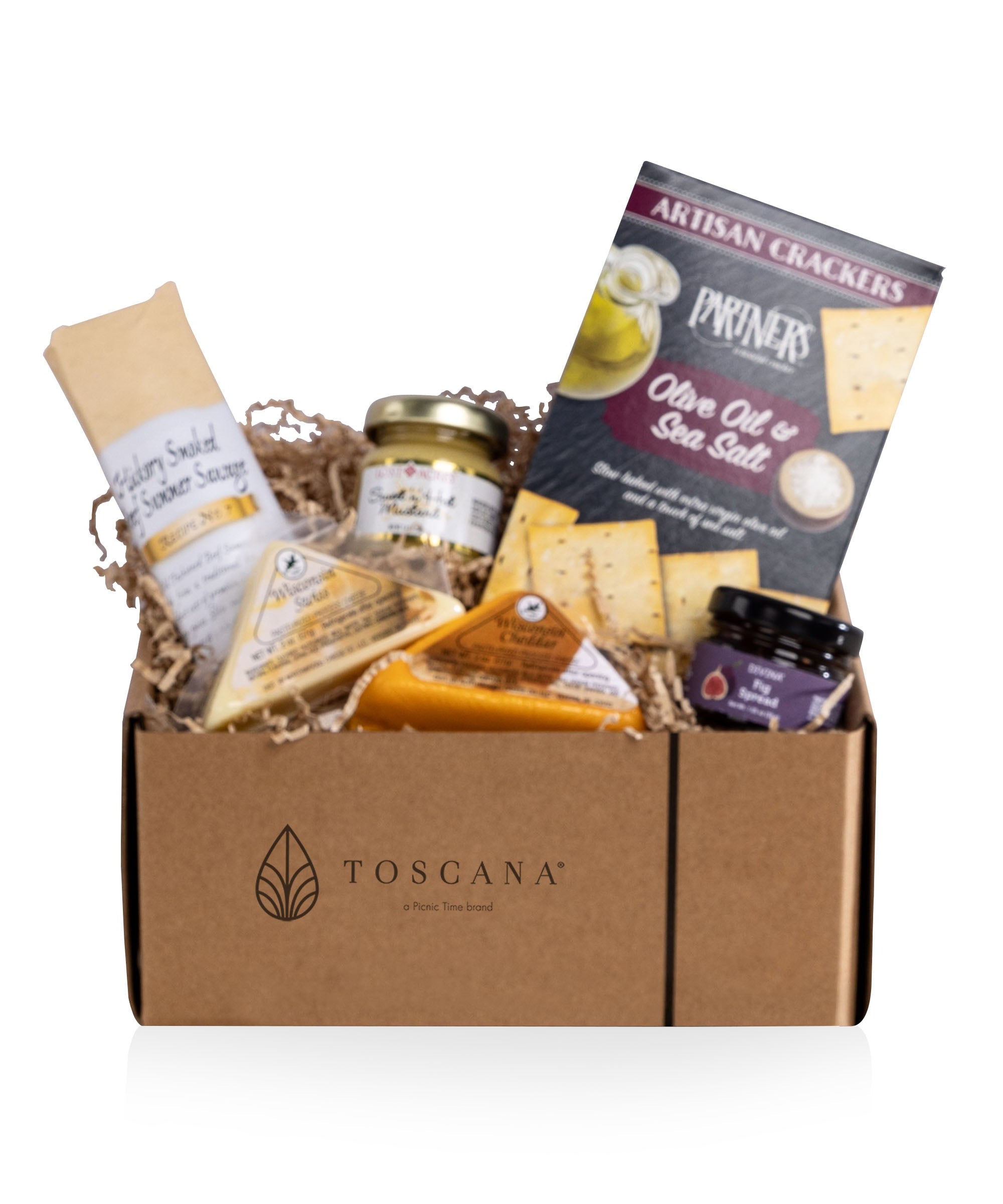 Acacia Circo Cheese Board with Gourmet Gift Pack