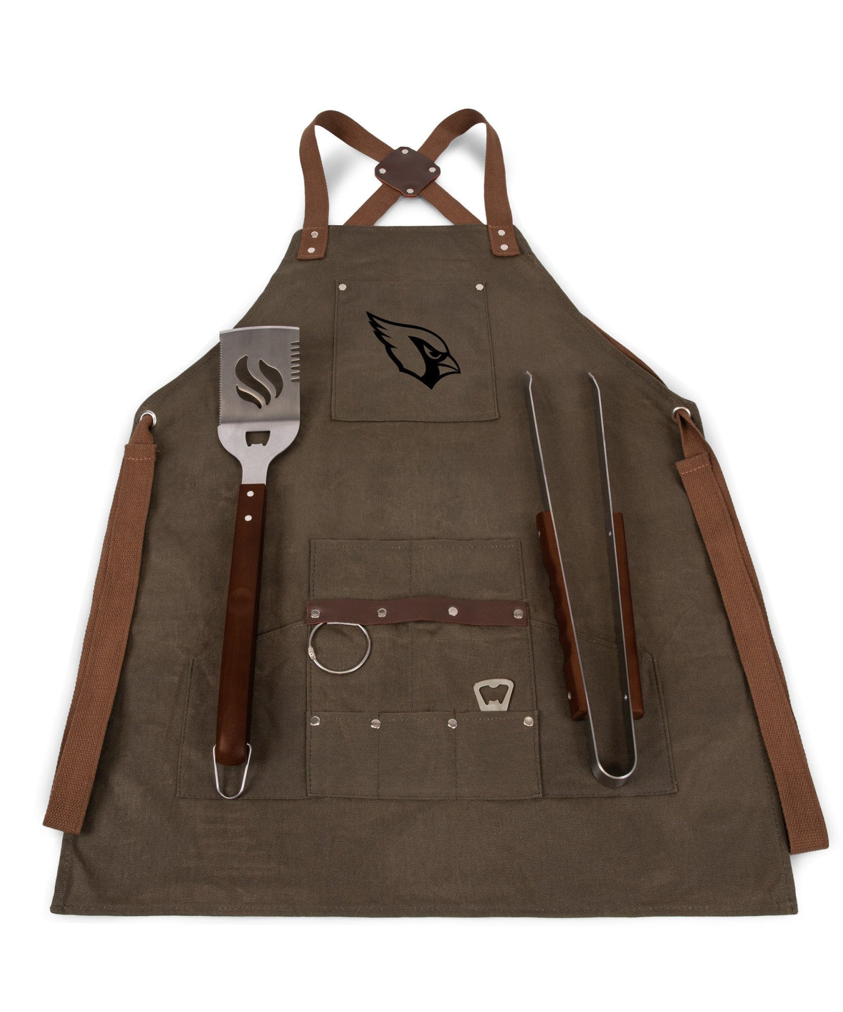 Arizona Cardinals - BBQ Apron with Tools & Bottle Opener