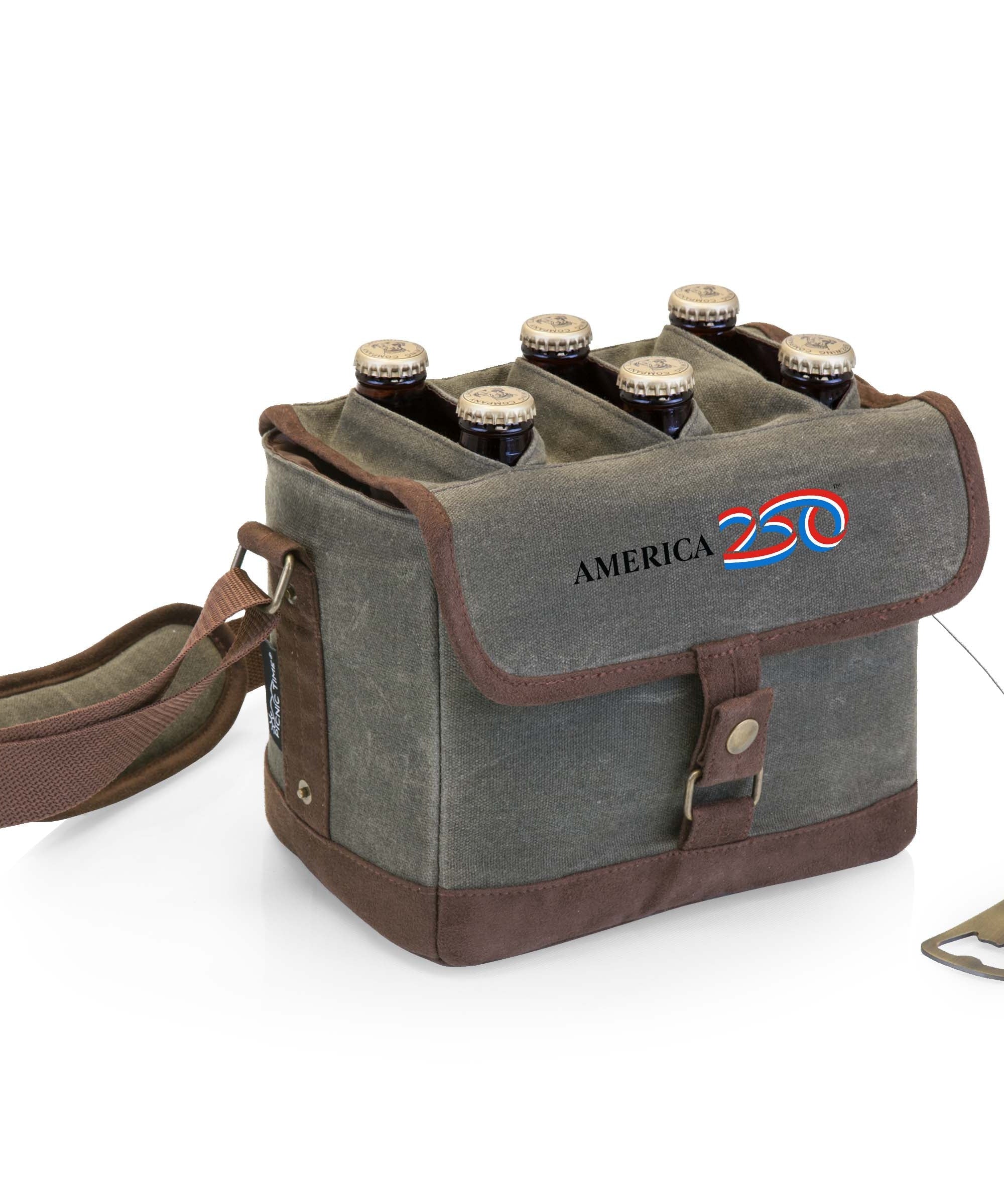 America250 - Beer Caddy Cooler Tote with Opener