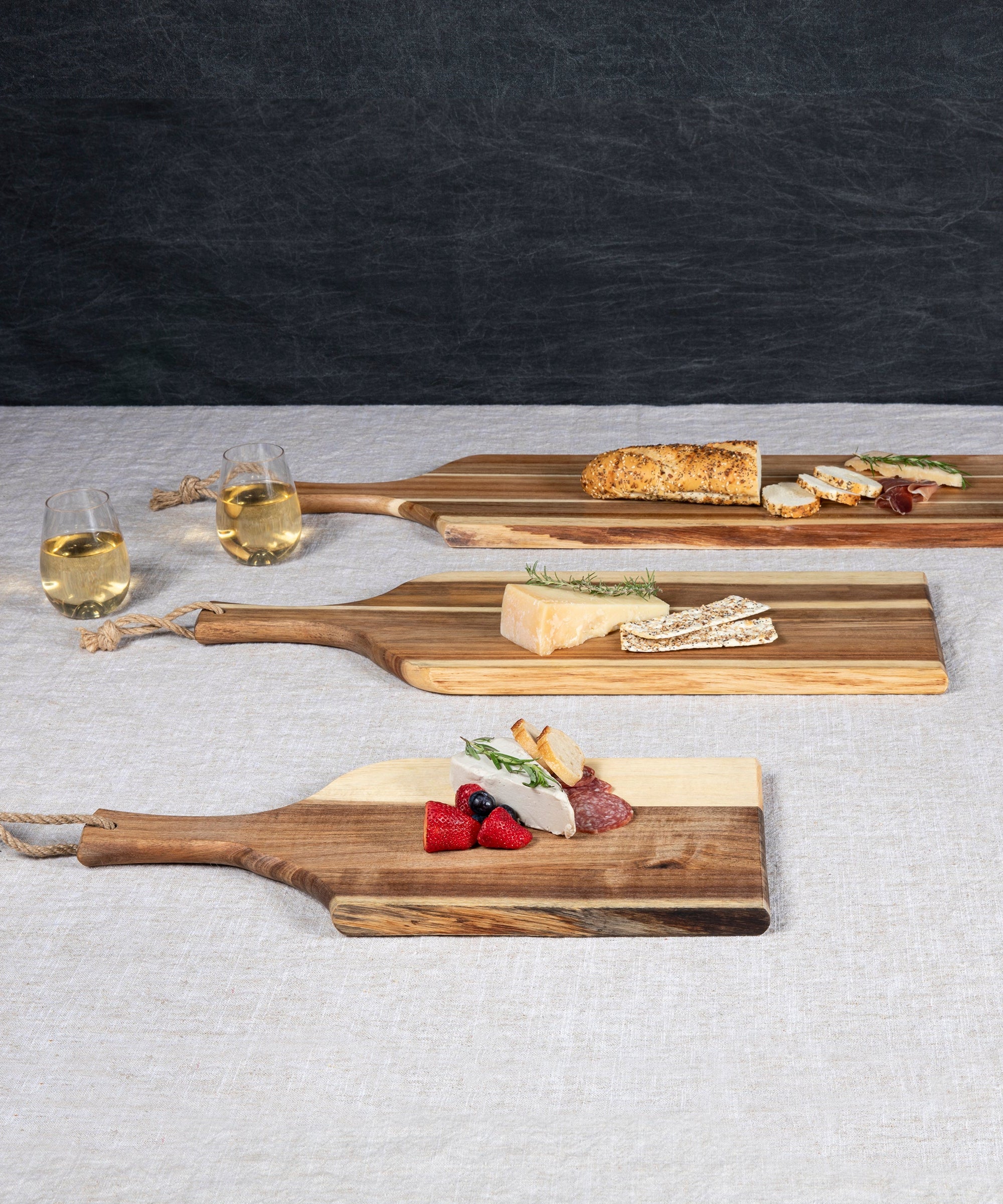 Set of 3 Artisan Serving Planks (18", 24", 30")