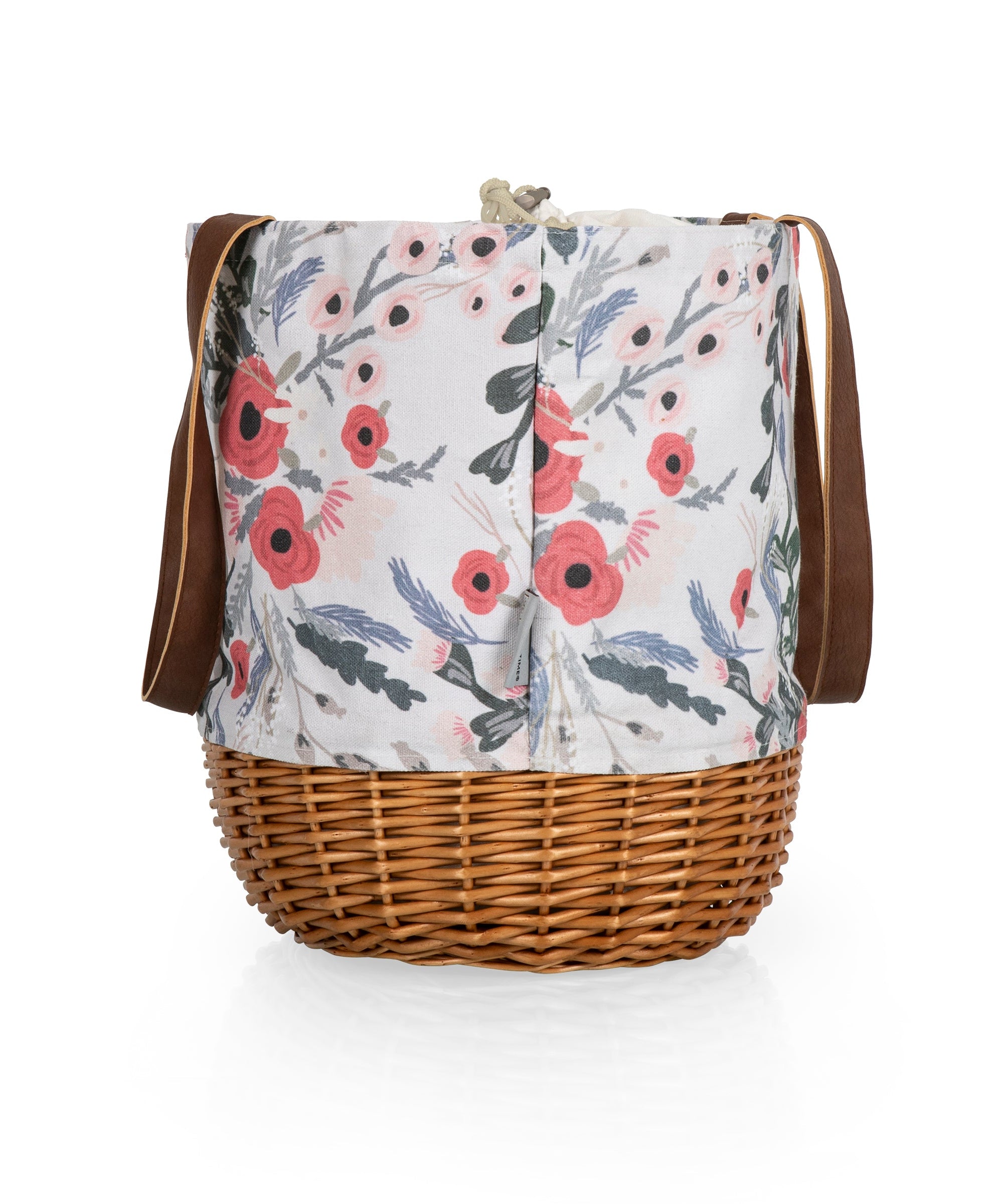 Coronado Canvas and Willow Basket Tote