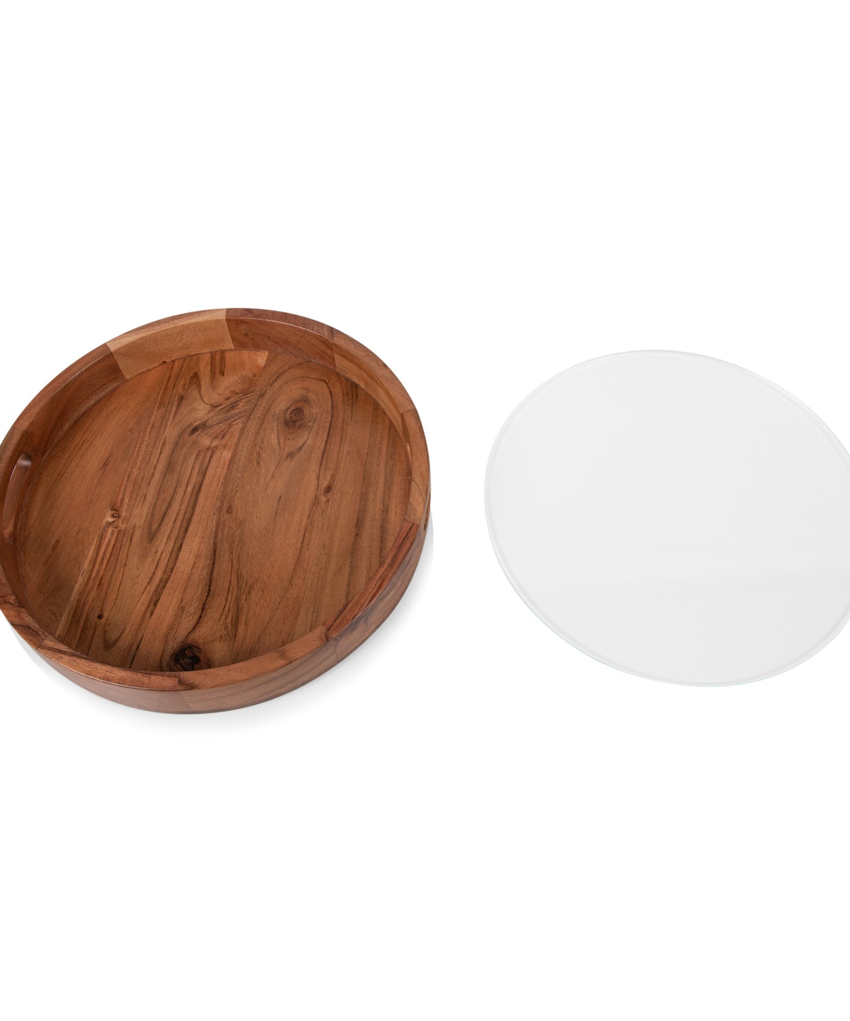 Barista Serving Tray with Glass Insert