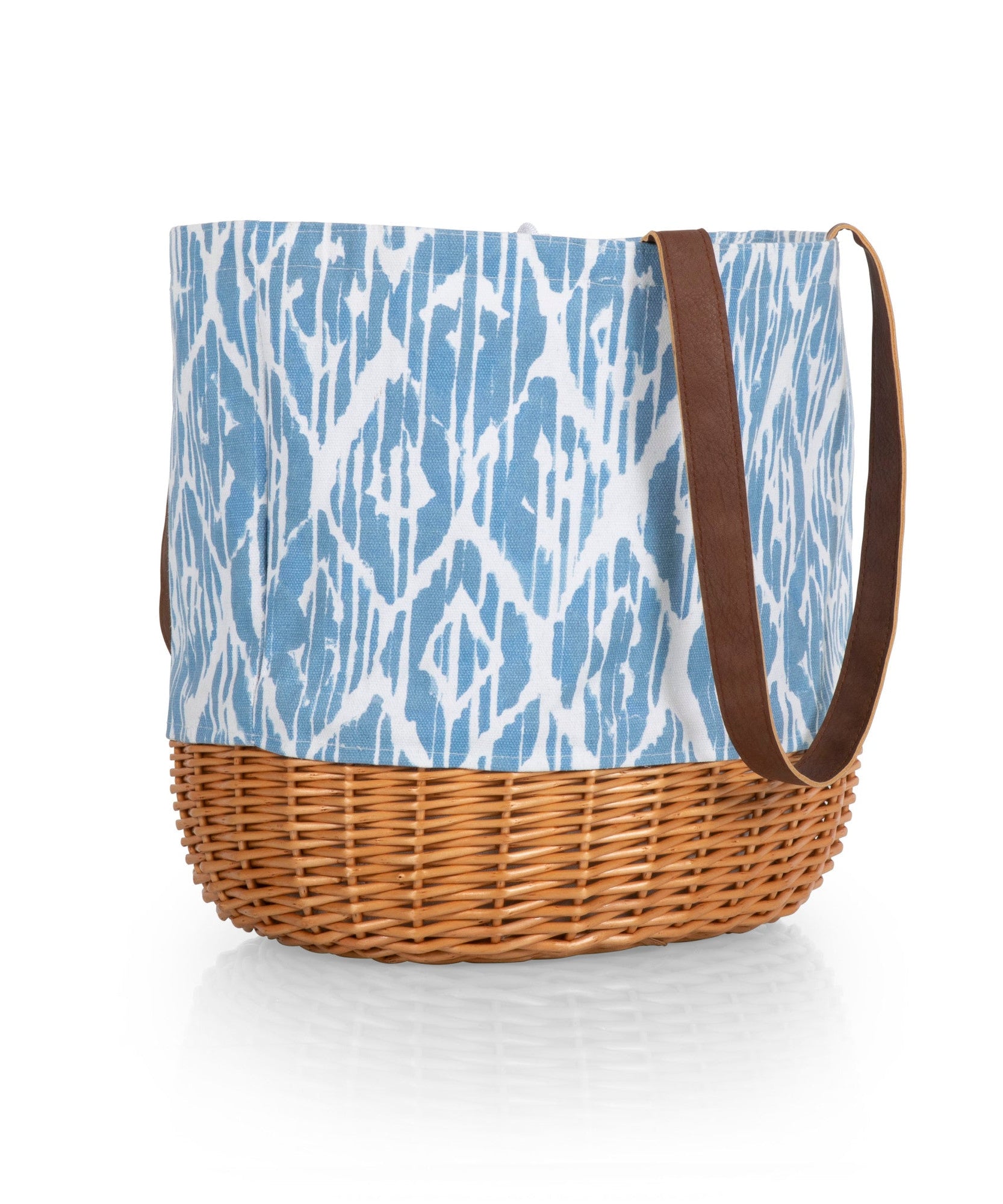 Coronado Canvas and Willow Basket Tote