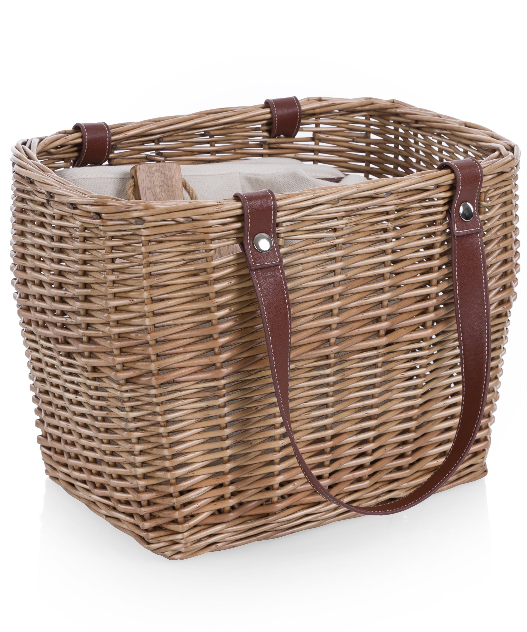 Terrabella Earth Friendly Handwoven Picnic Basket Set for 2