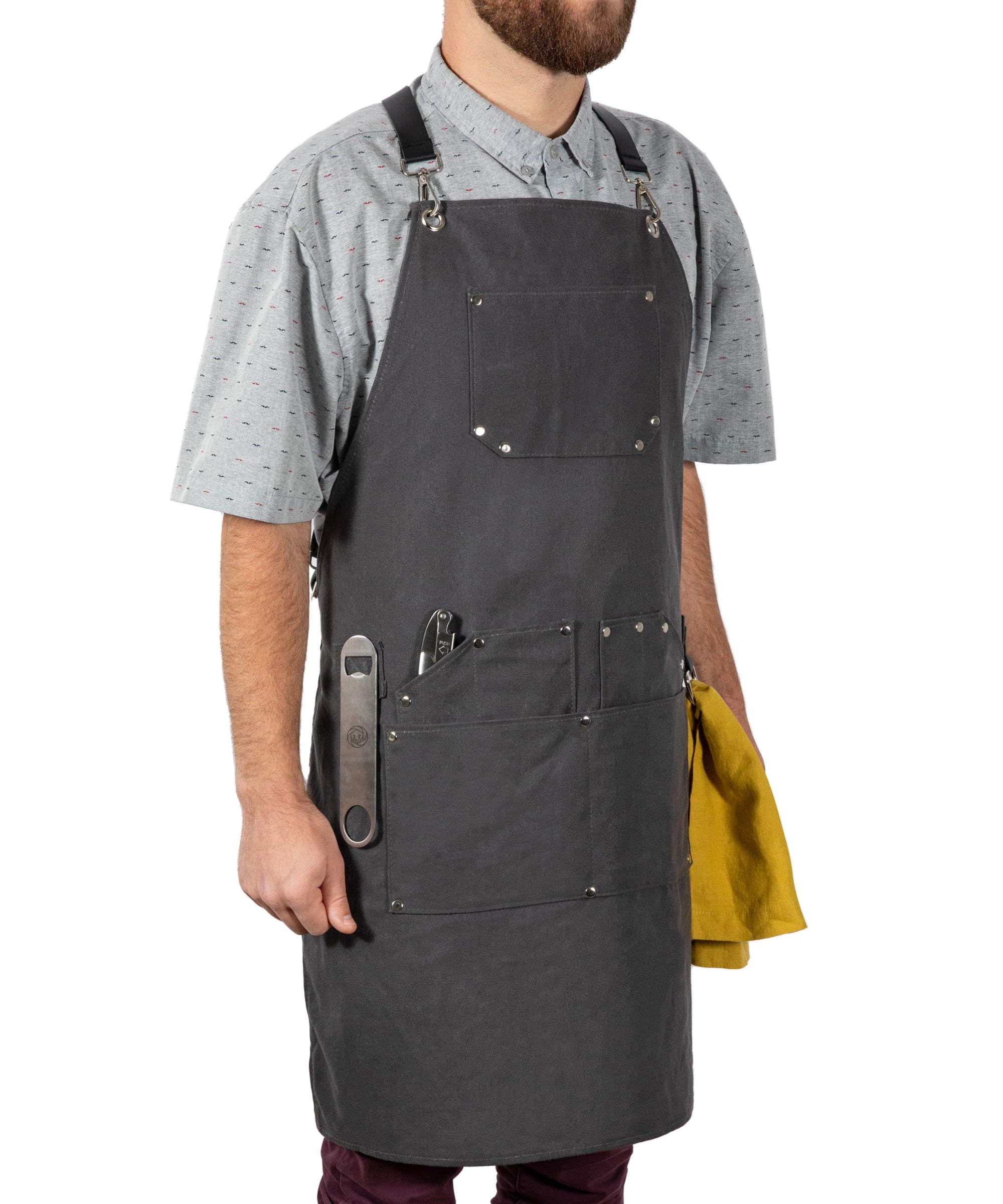 Collins Waxed Canvas Mixologist Apron