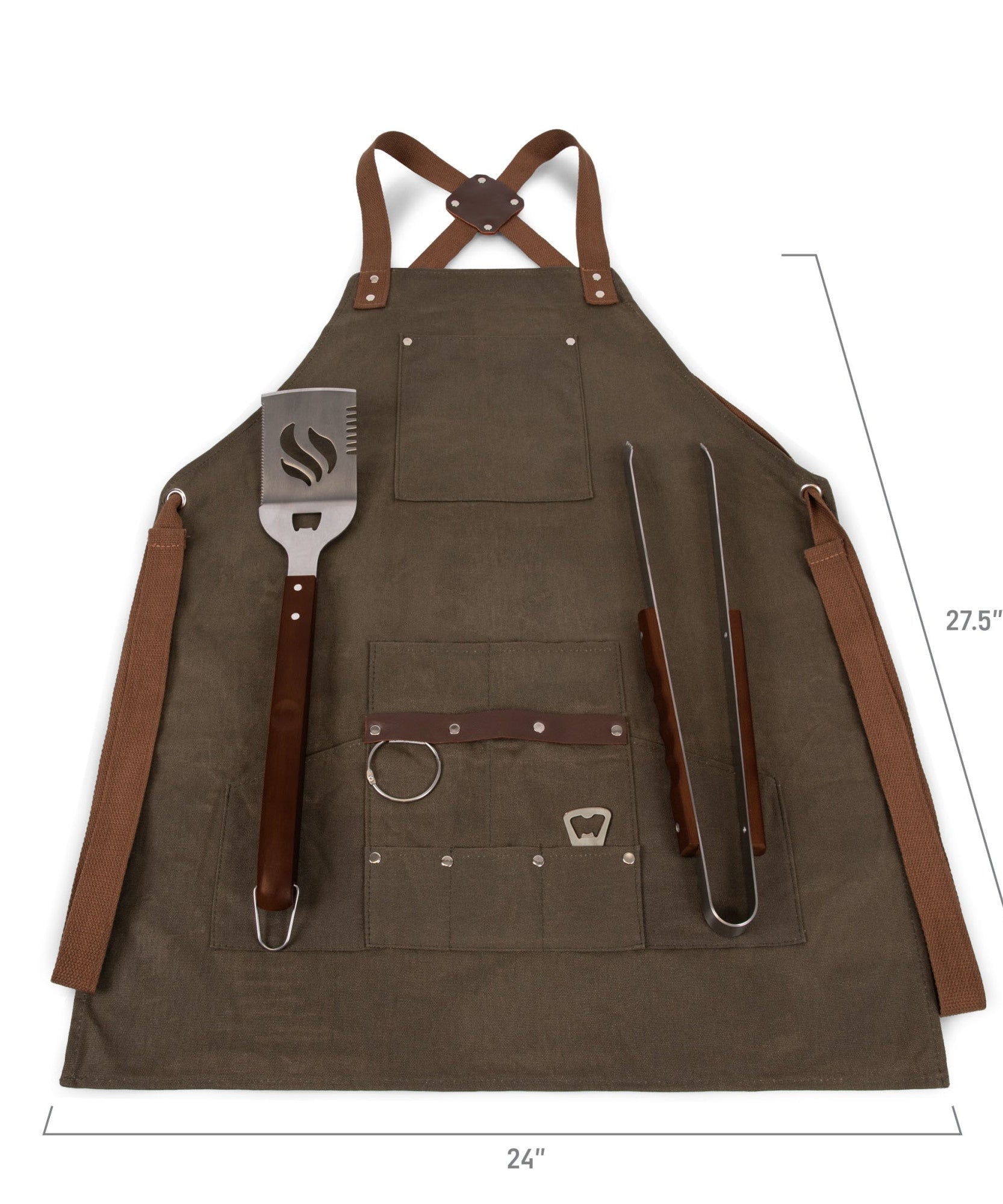 BBQ Apron with Tools & Bottle Opener