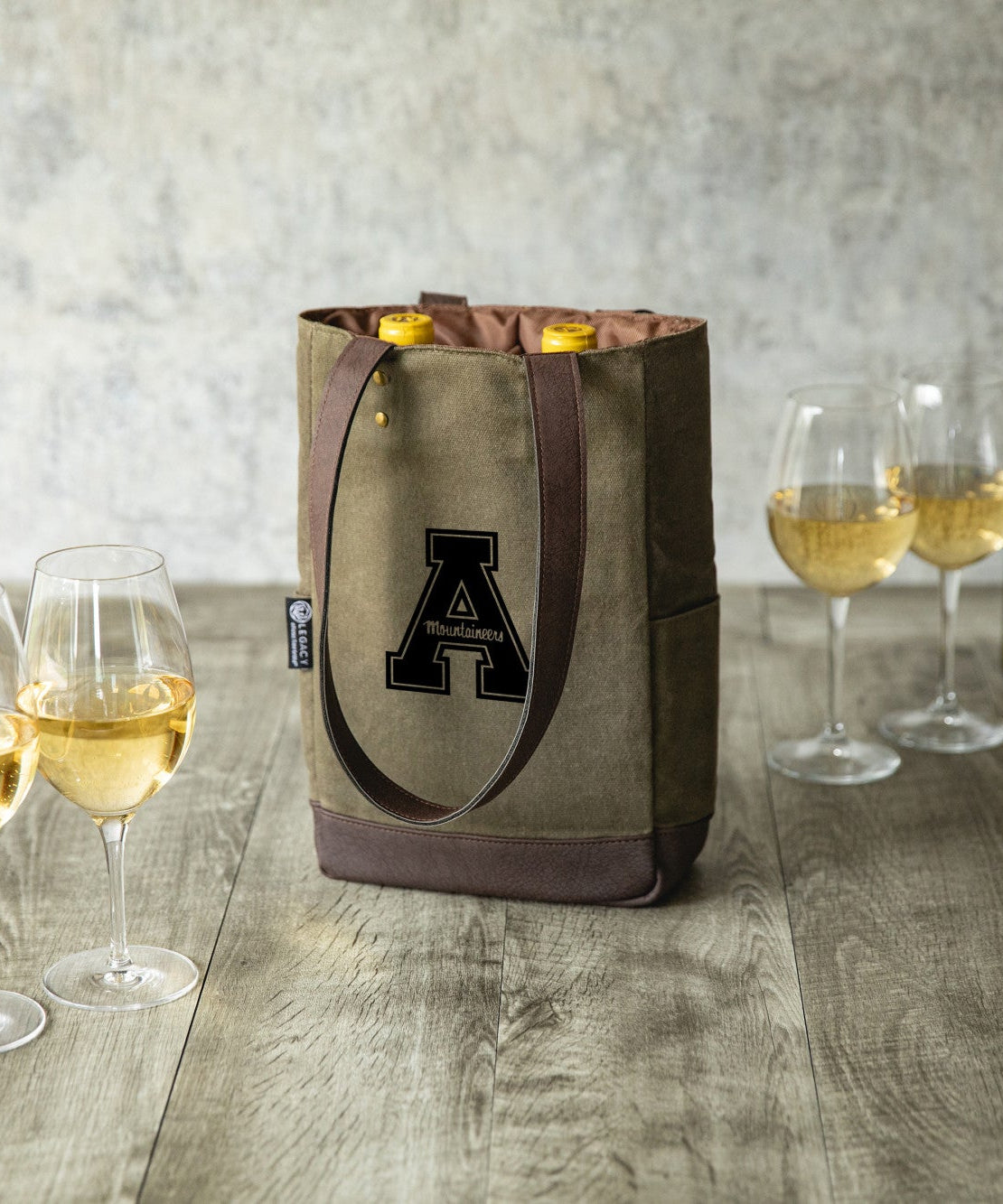 App State Mountaineers - 2 Bottle Insulated Wine Cooler Bag