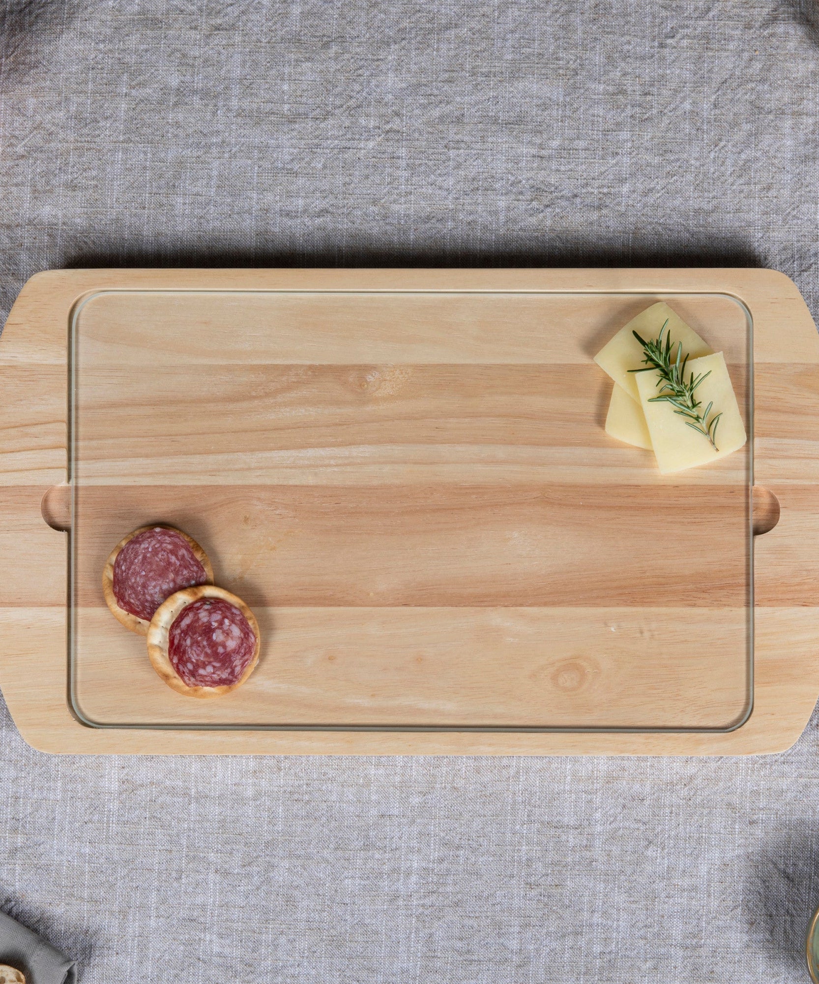Billboard Glass Top Serving Tray