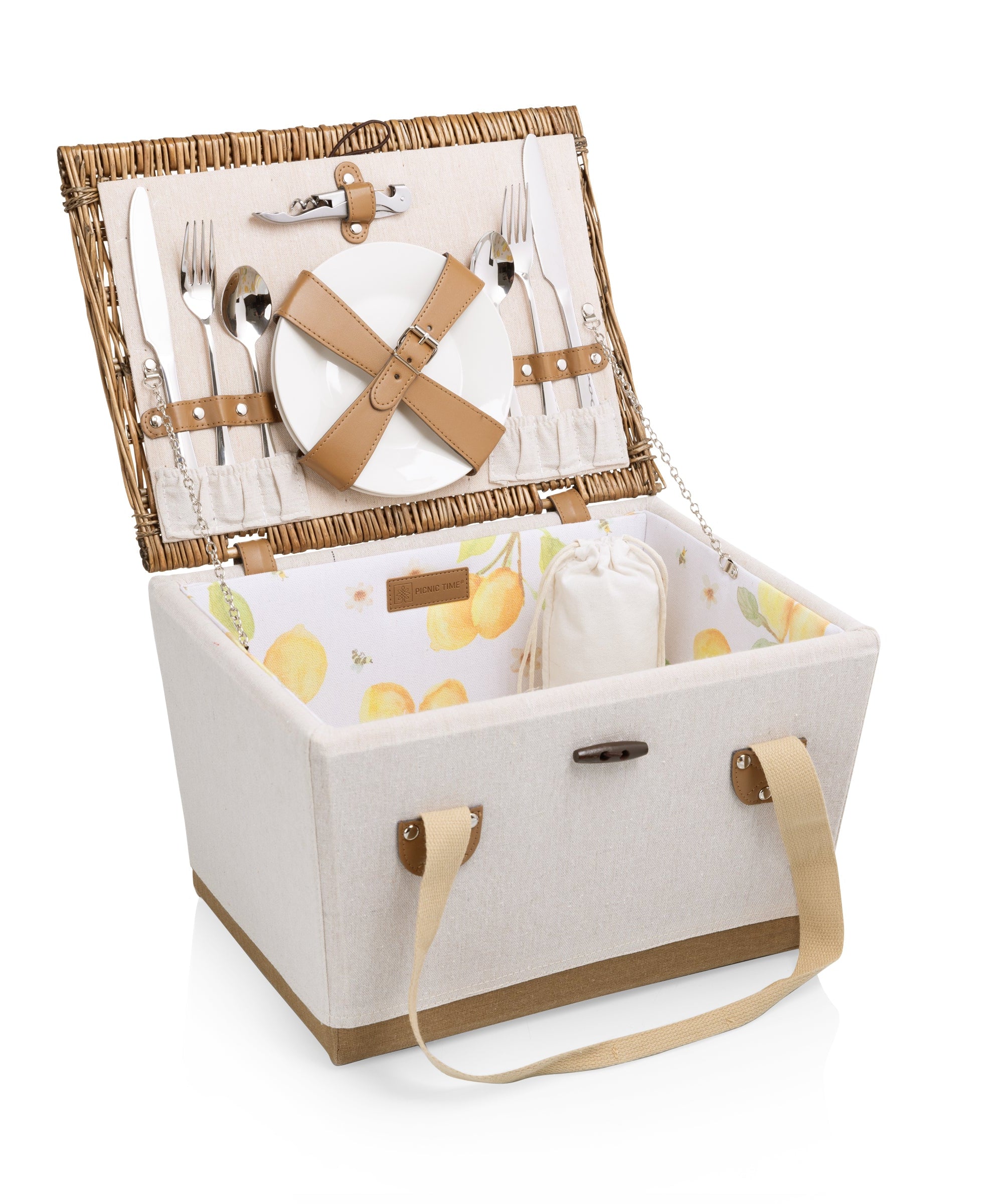 Lemongrove Picnic Basket for 2 - Bees & Lemons