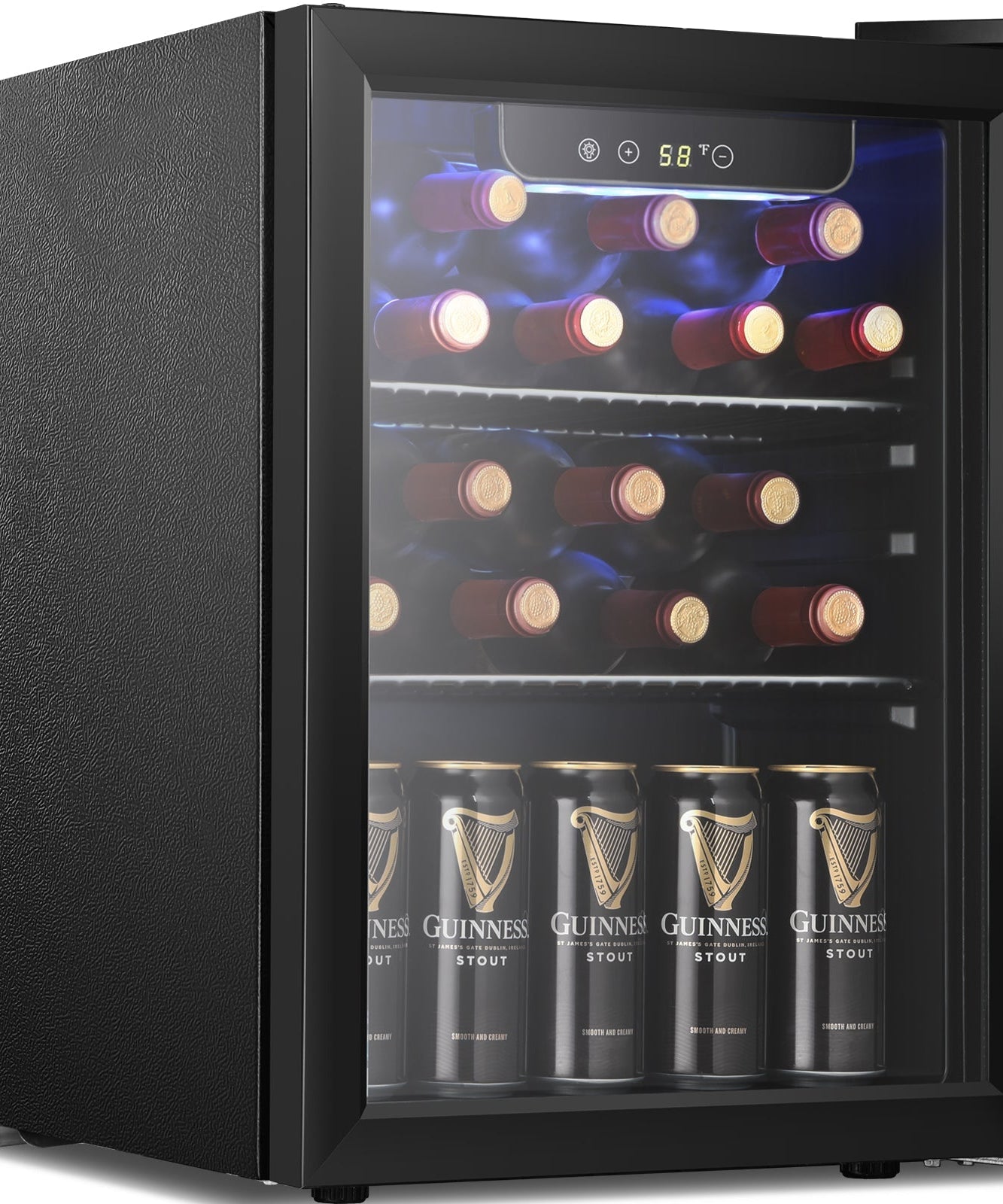 Kismile 1.7 Cu.ft Beverage Refrigerator and Cooler W5848H