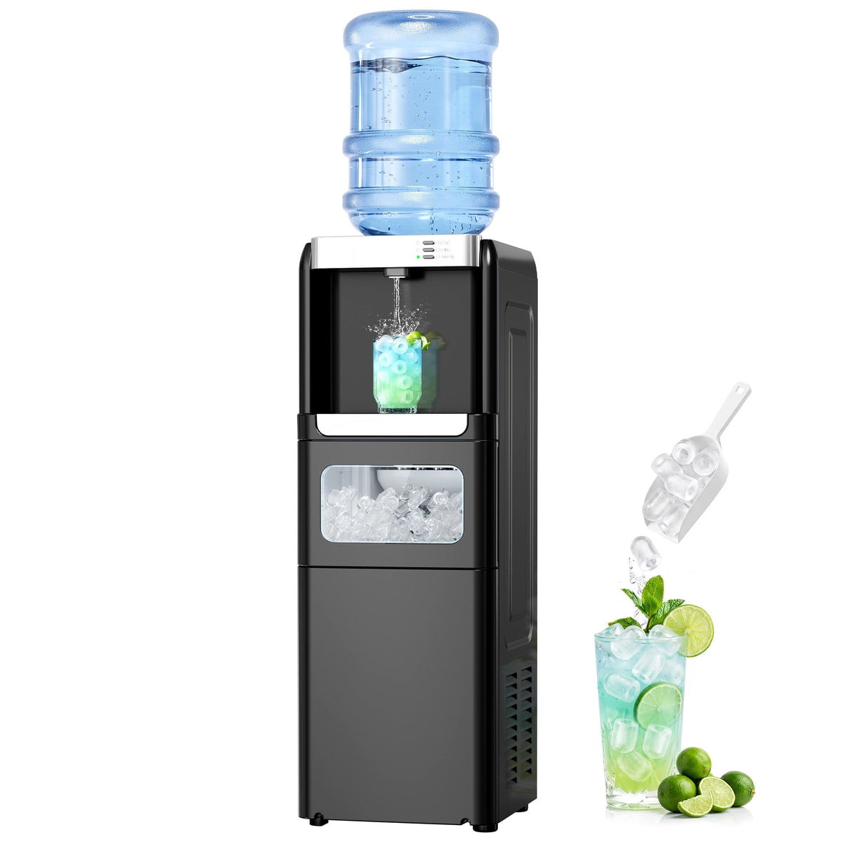 Kismile 3 in 1 Water Cooler Dispenser with Ice Maker WD5815 - Grazingbelles
