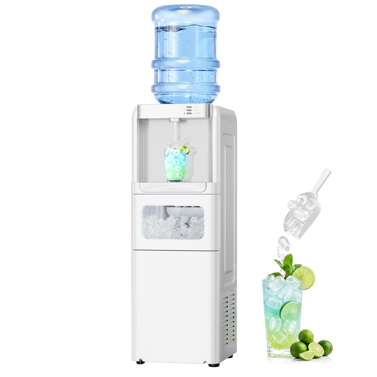 Kismile 3 in 1 Water Cooler Dispenser with Ice Maker WD5815 - Grazingbelles