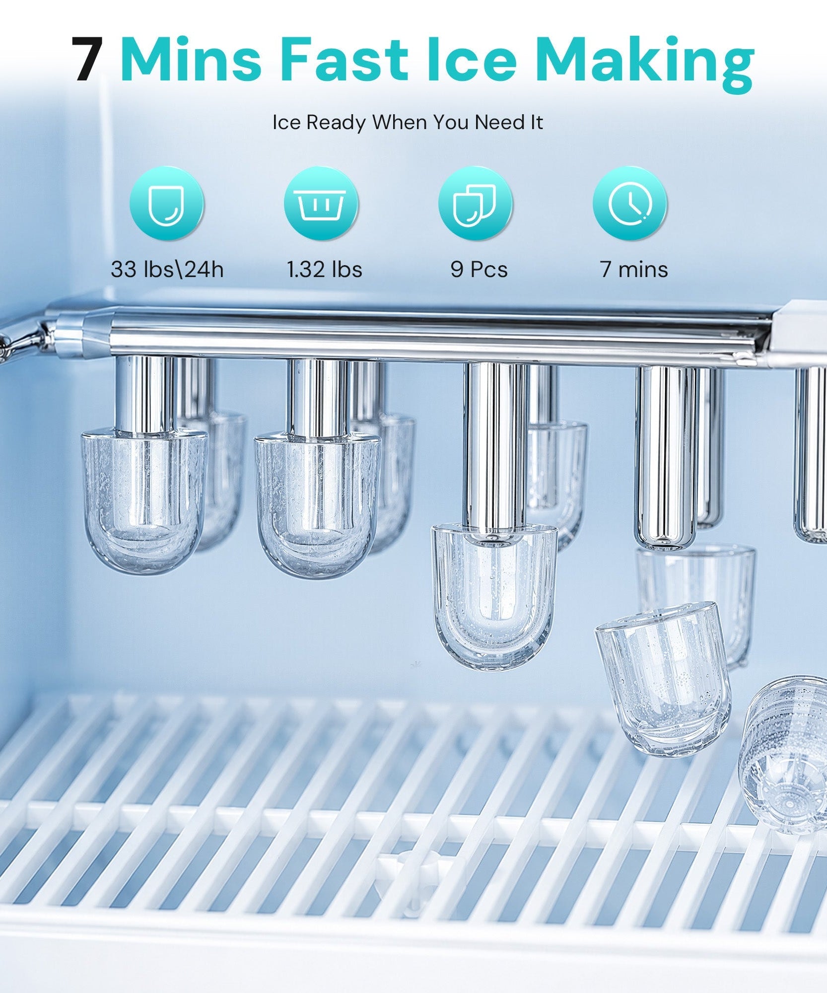 Kismile 3 in 1 Water Cooler Dispenser with Ice Maker WD5815 - Grazingbelles