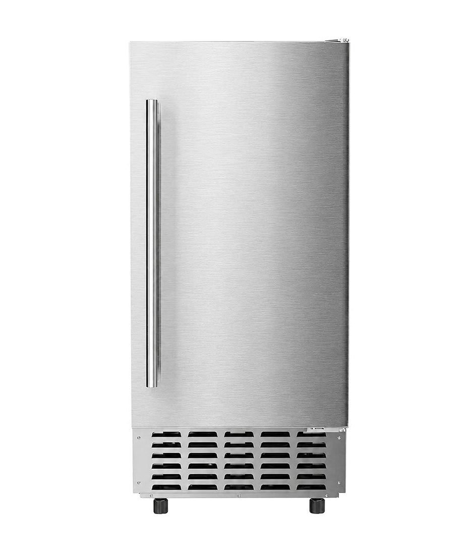 Kismile Commercial Built-in Ice Maker Machine,70Lbs/Day,Under Counter Ice Cube Maker with 24H Timer,Reversible Door,Built-in Freestanding Ice Maker for Home & Office(Silver)