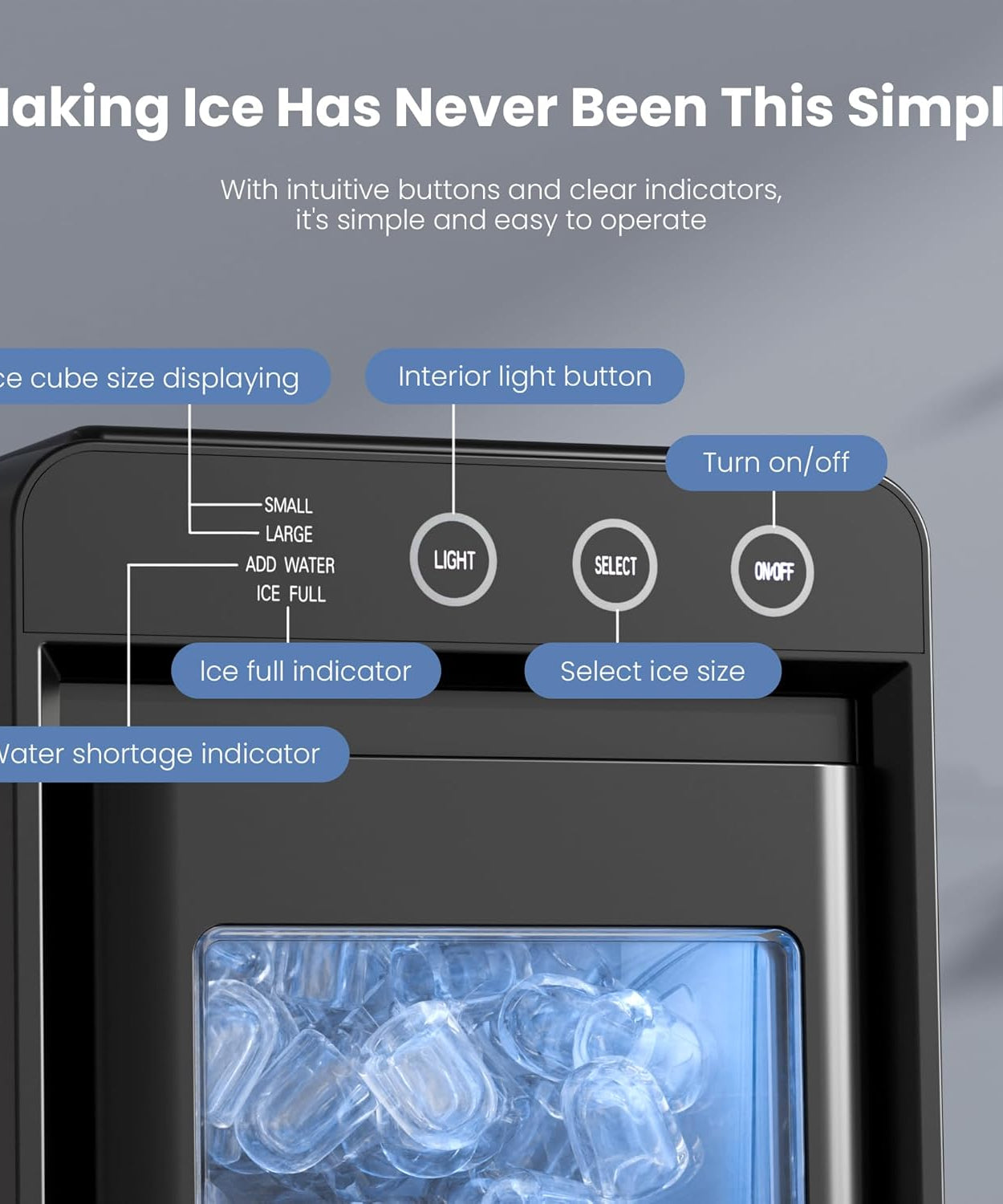Kismile Clear Square Ice Cubes Maker 58003RIM0