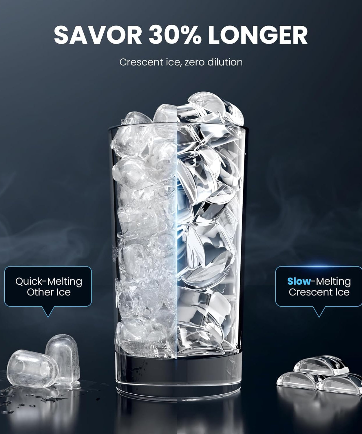 Kismile Clear Square Ice Cubes Maker 58003RIM0