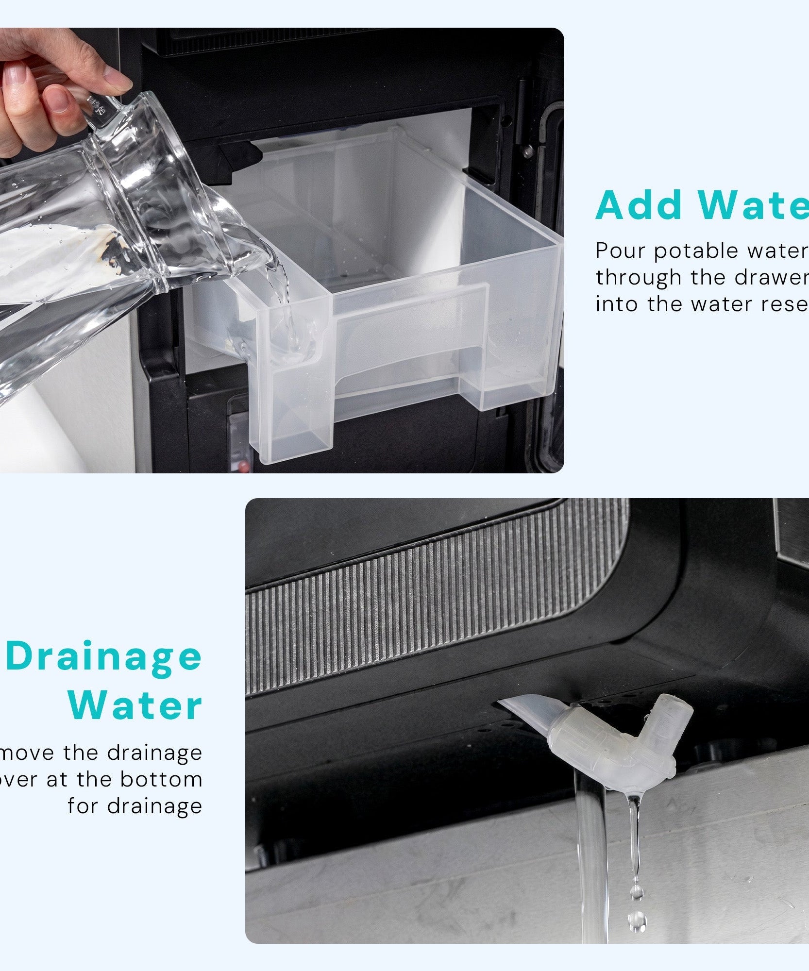 Kismile Clear Square Ice Cubes Maker 58003RIM0