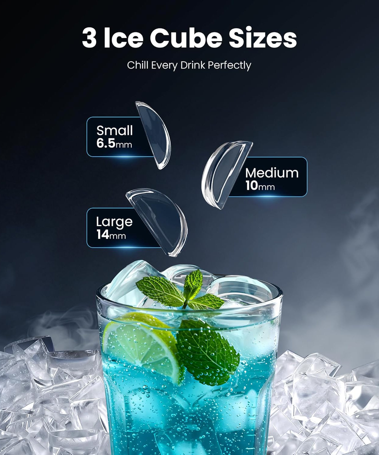 Kismile Clear Square Ice Cubes Maker 58003RIM0