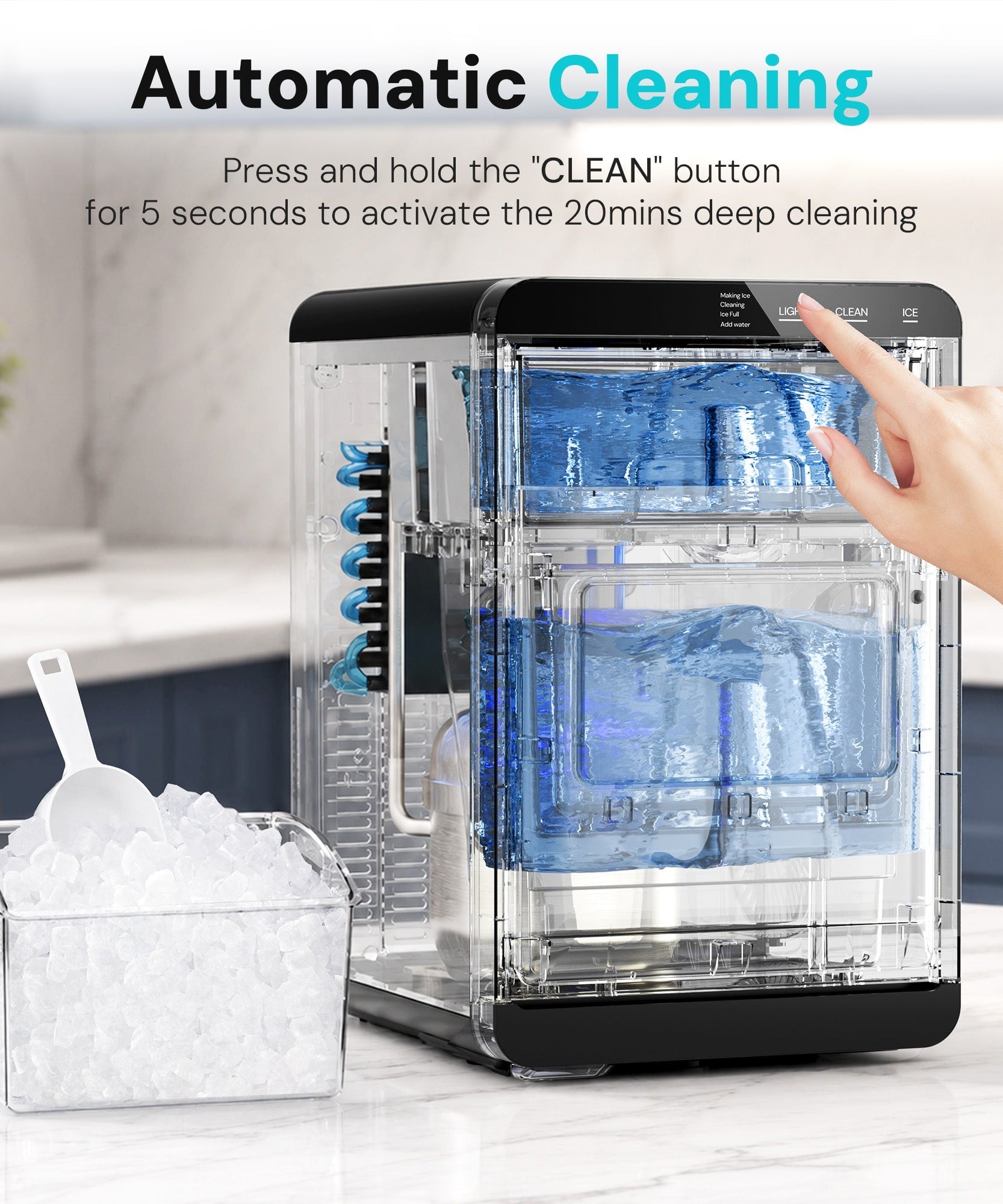 Kismile Clear Square Ice Cubes Maker 58003RIM0