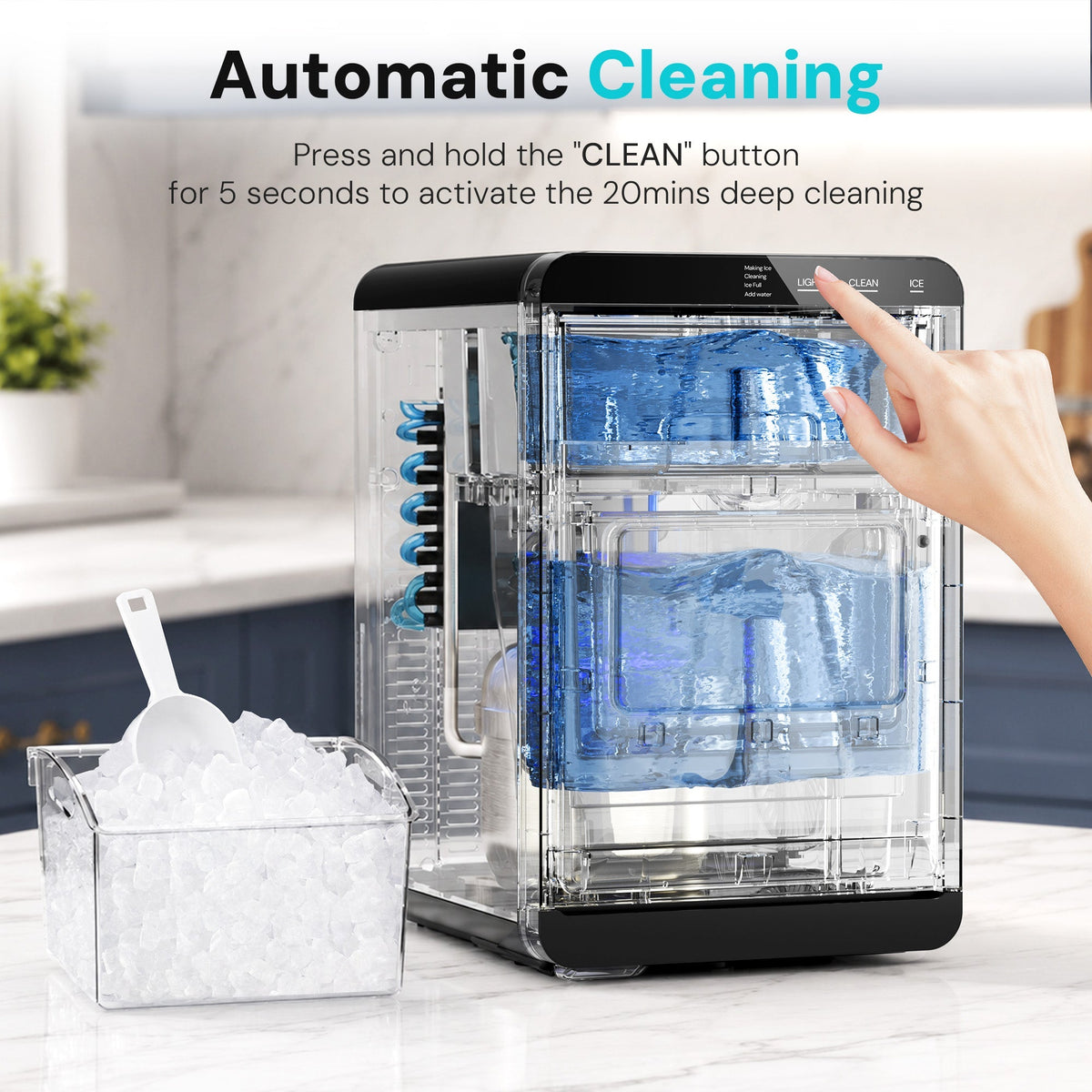Kismile Clear Square Ice Cubes Maker 58003RIM0