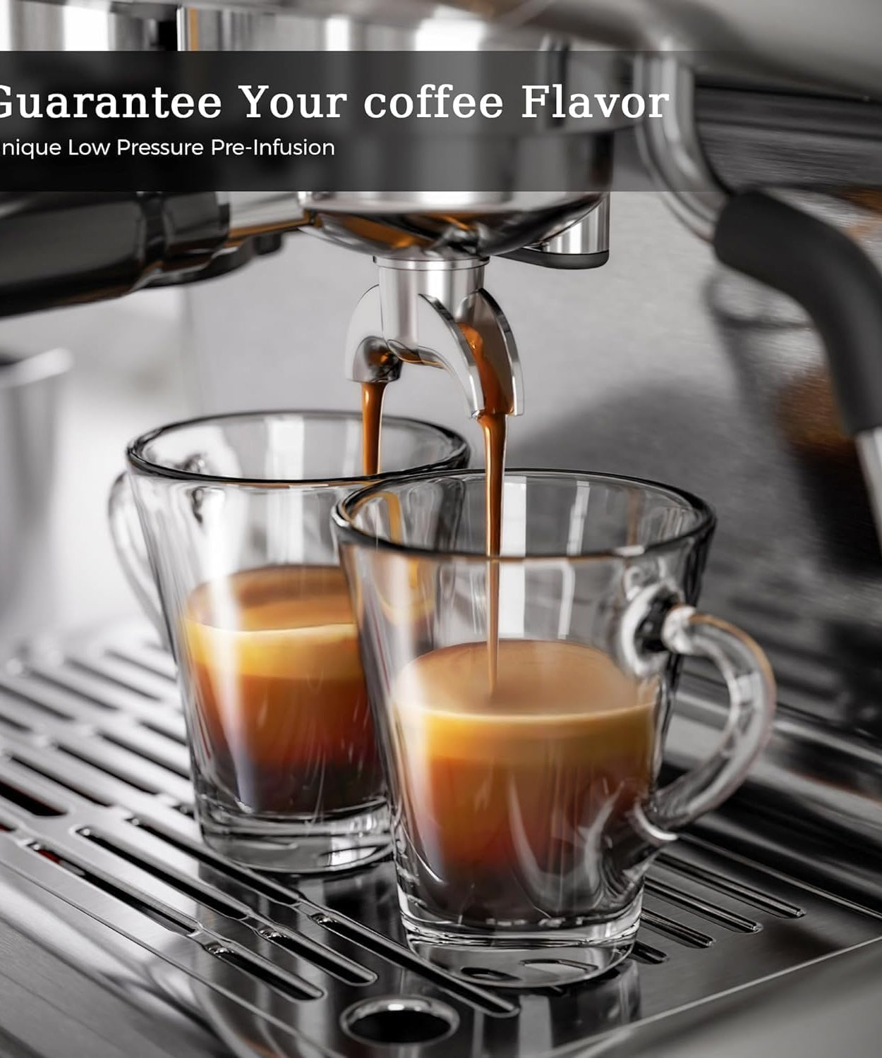 Kismile Espresso Machine, Semi-Automatic Coffee Maker with Bean Grinder and Milk Frother Steam Wand - Grazingbelles