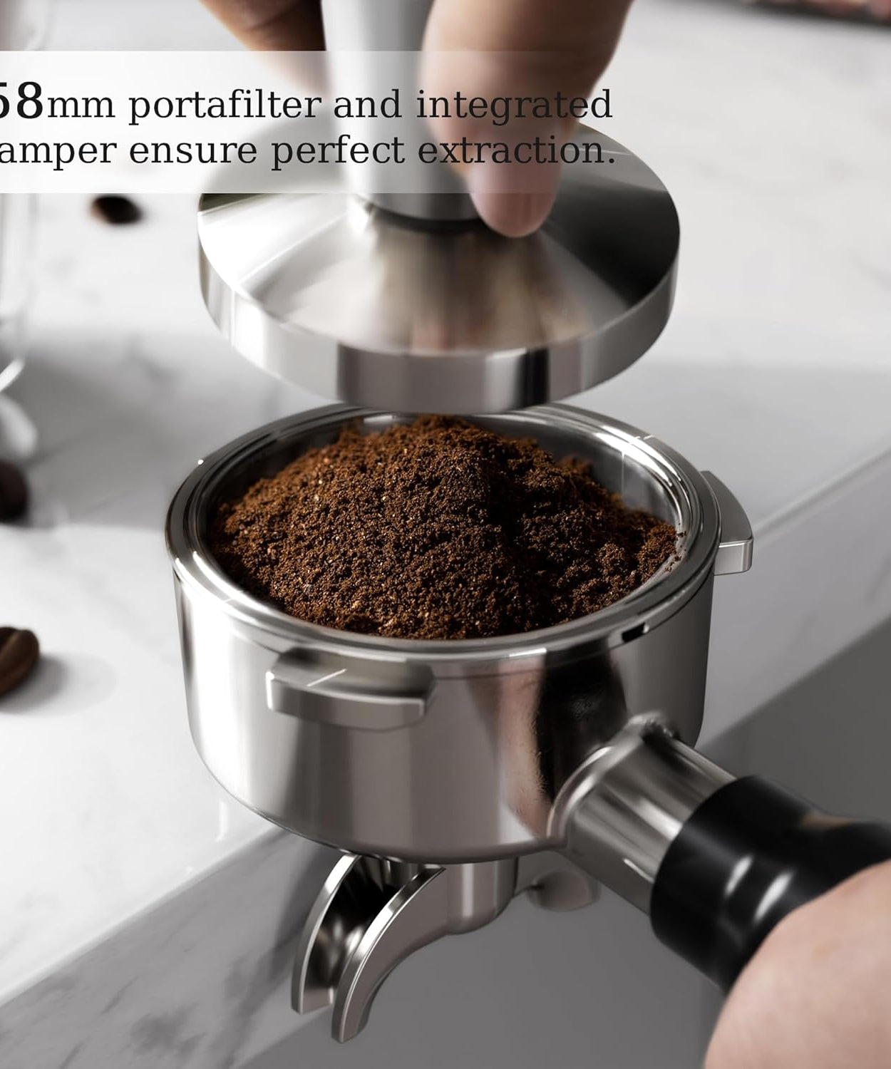 Kismile Espresso Machine, Semi-Automatic Coffee Maker with Bean Grinder and Milk Frother Steam Wand - Grazingbelles