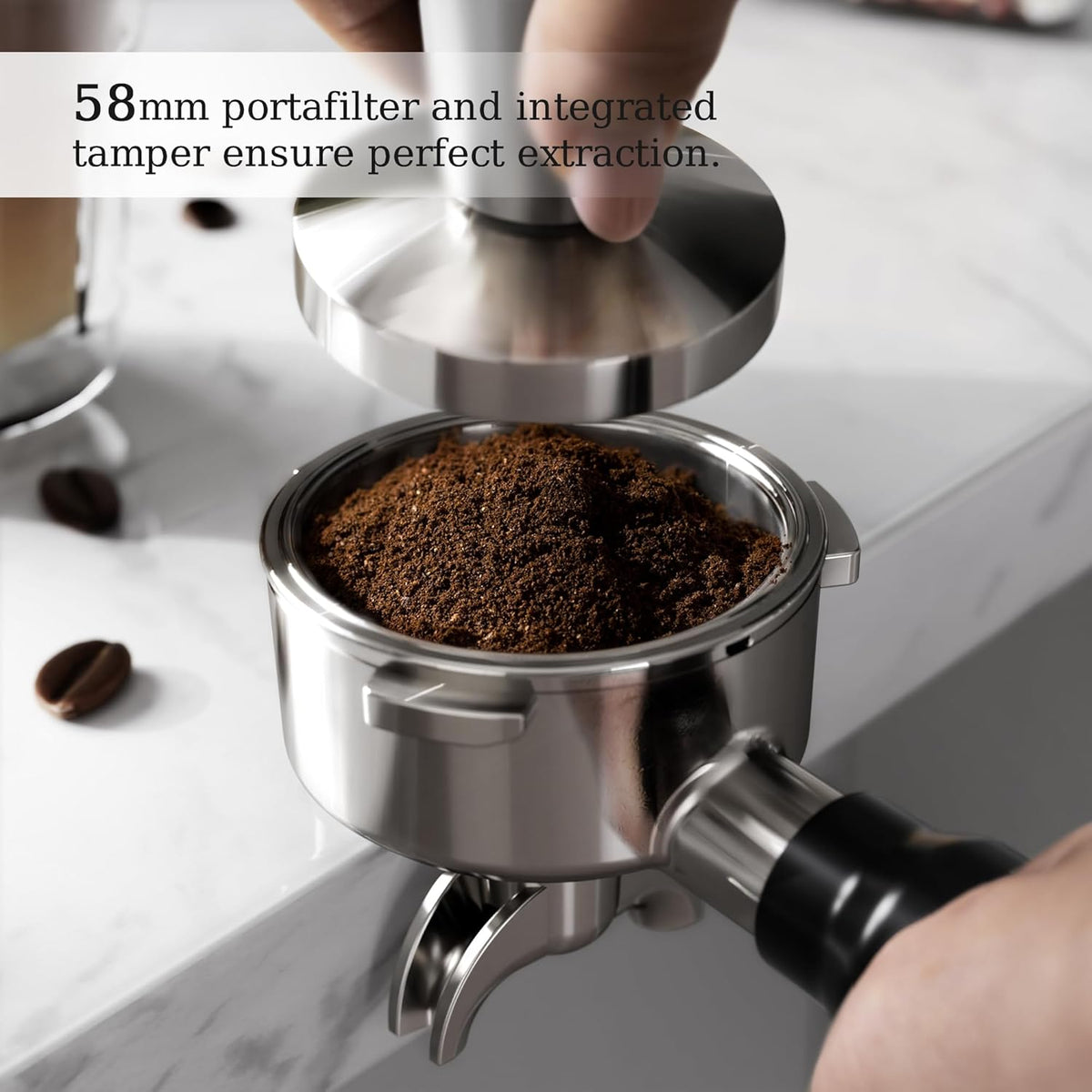 Kismile Espresso Machine, Semi-Automatic Coffee Maker with Bean Grinder and Milk Frother Steam Wand - Grazingbelles