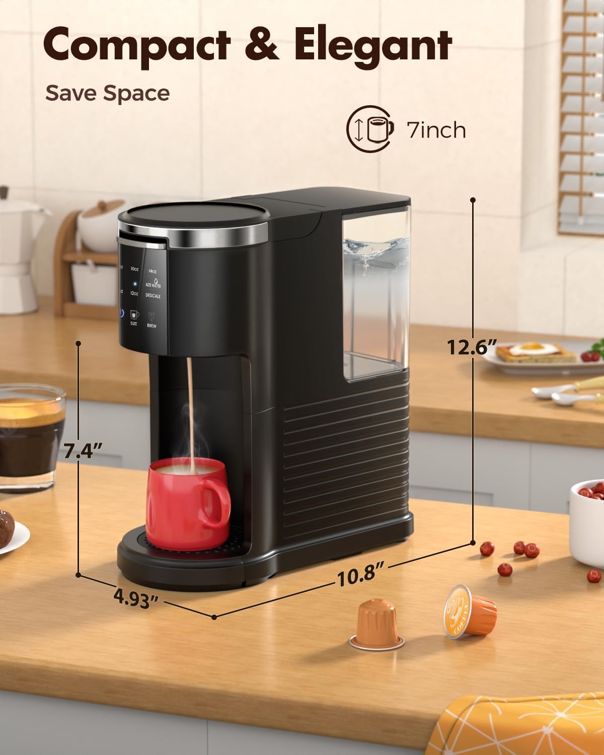 Kismile Single Serve Coffee Maker CM3729 - Grazingbelles