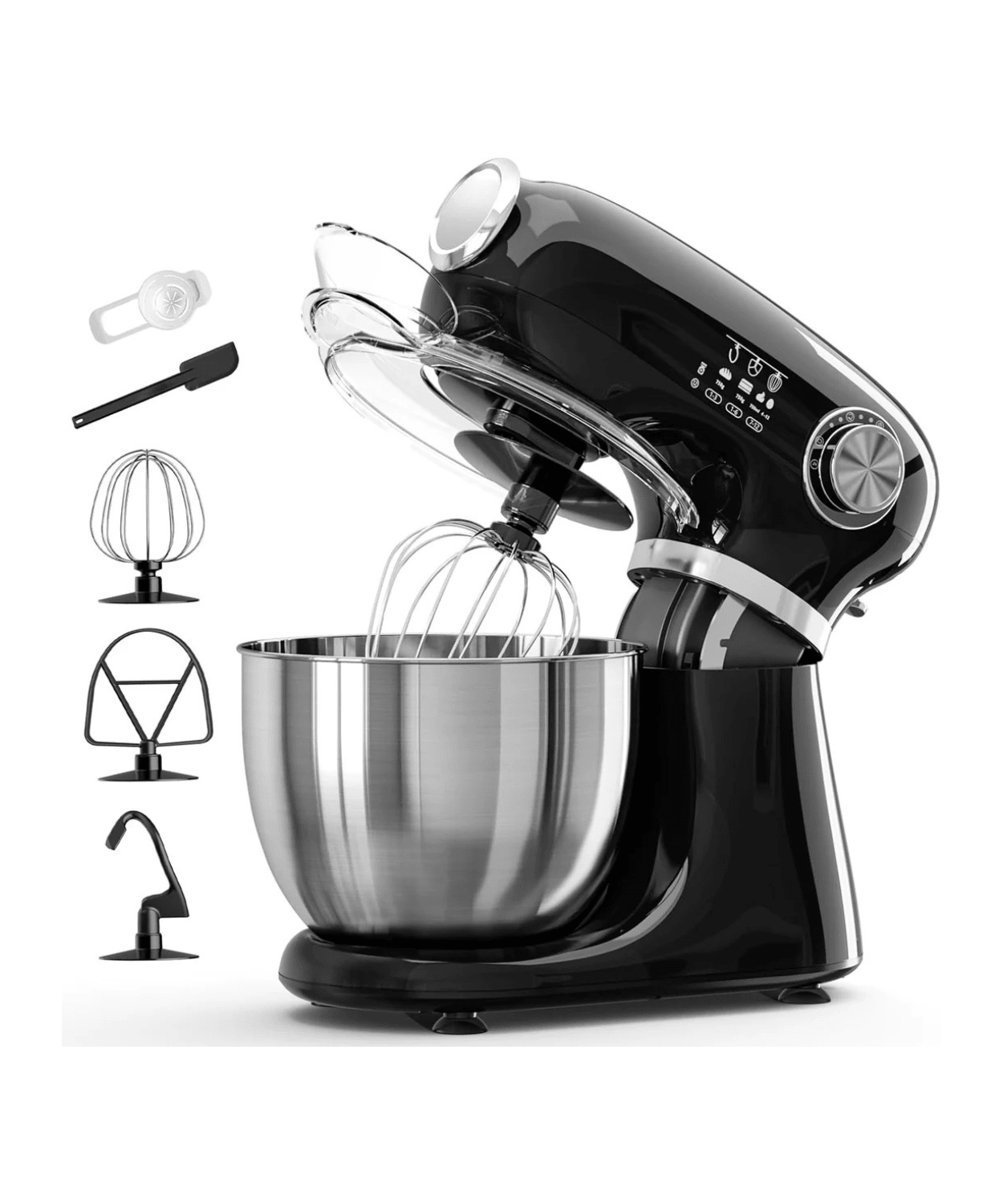 Kismile Stand Mixer, 5.5-Quart Electric Mixer with 12 Speeds CF3715 - Grazingbelles