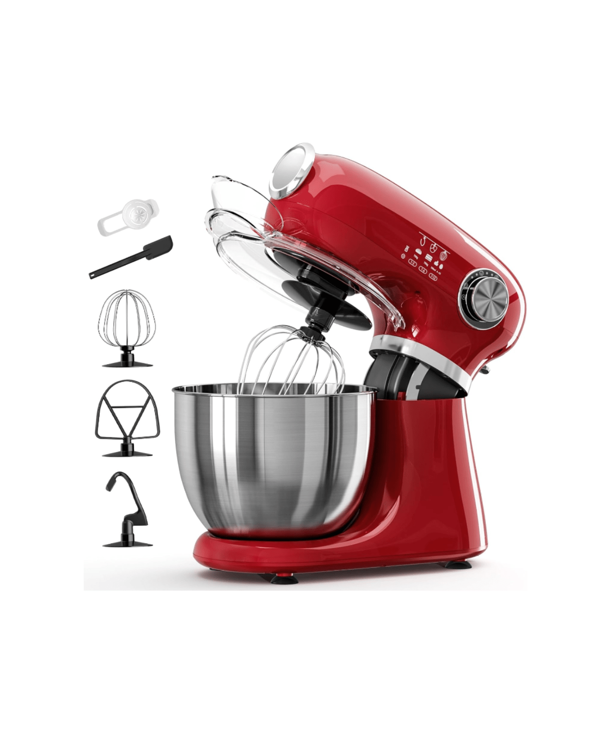 Kismile Stand Mixer, 5.5-Quart Electric Mixer with 12 Speeds CF3715 - Grazingbelles