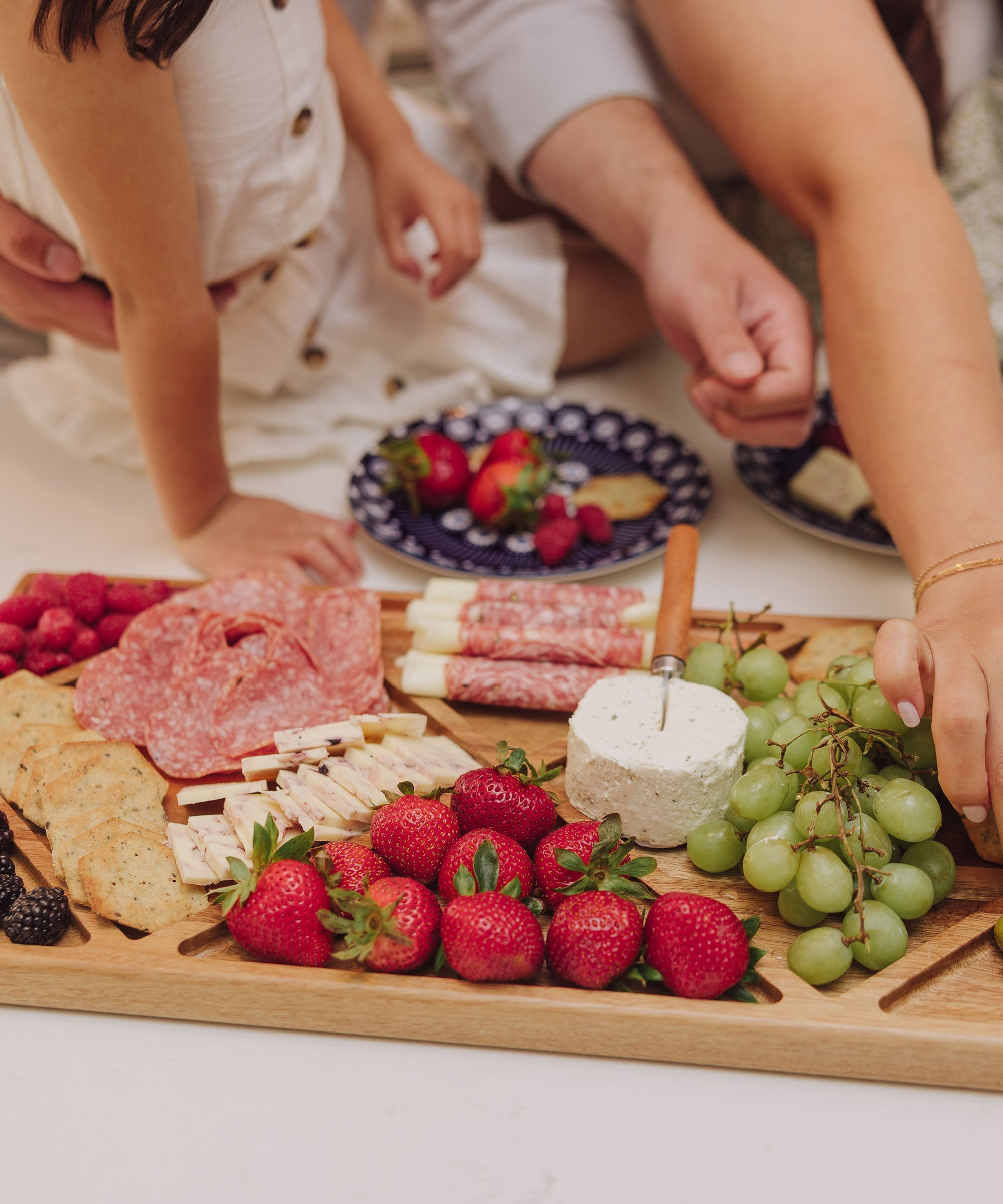 Acacia Grazing Charcuterie Sectioned Serving Board